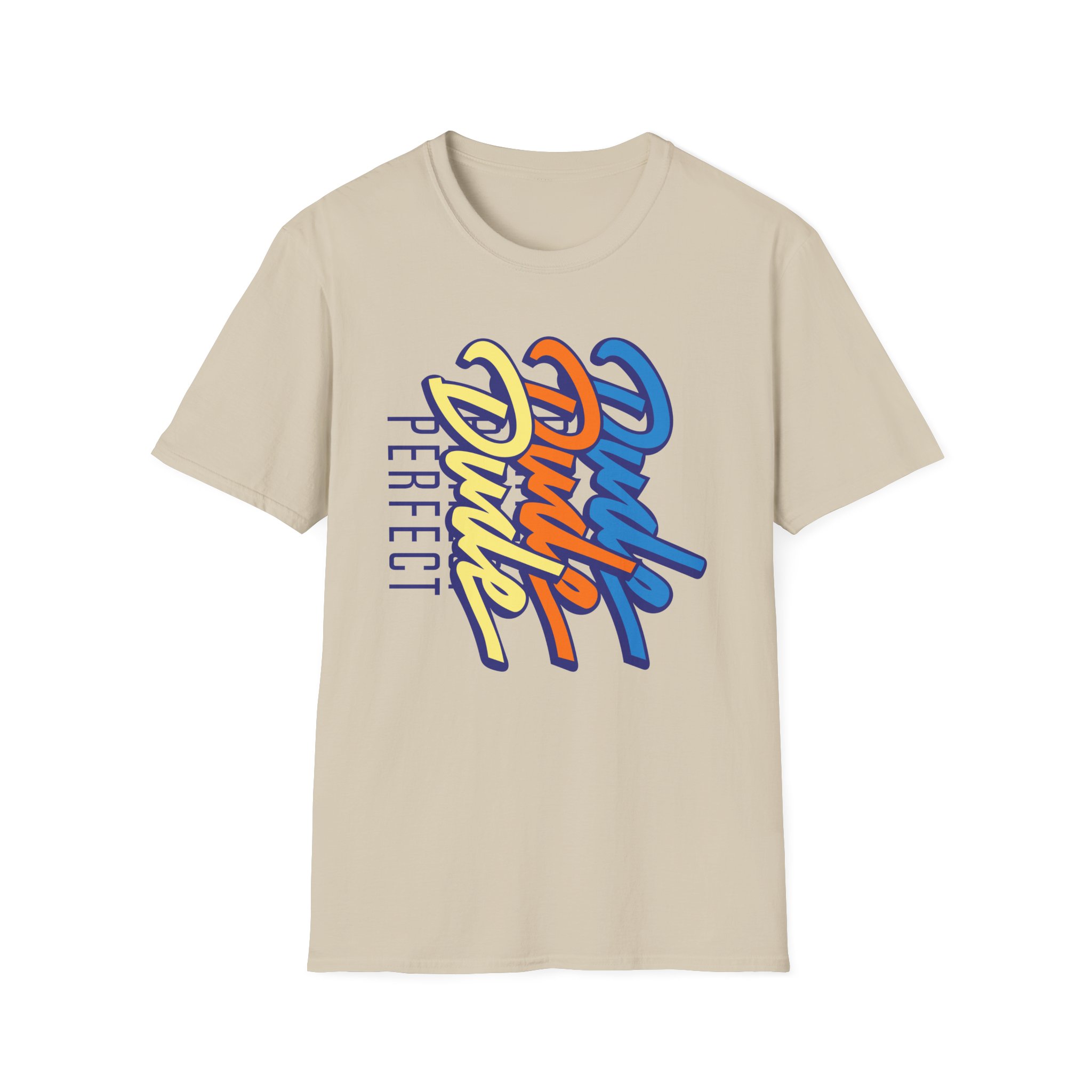 Dude Perfect Stacked Script Unisex Softstyle T-Shirt - Image 5