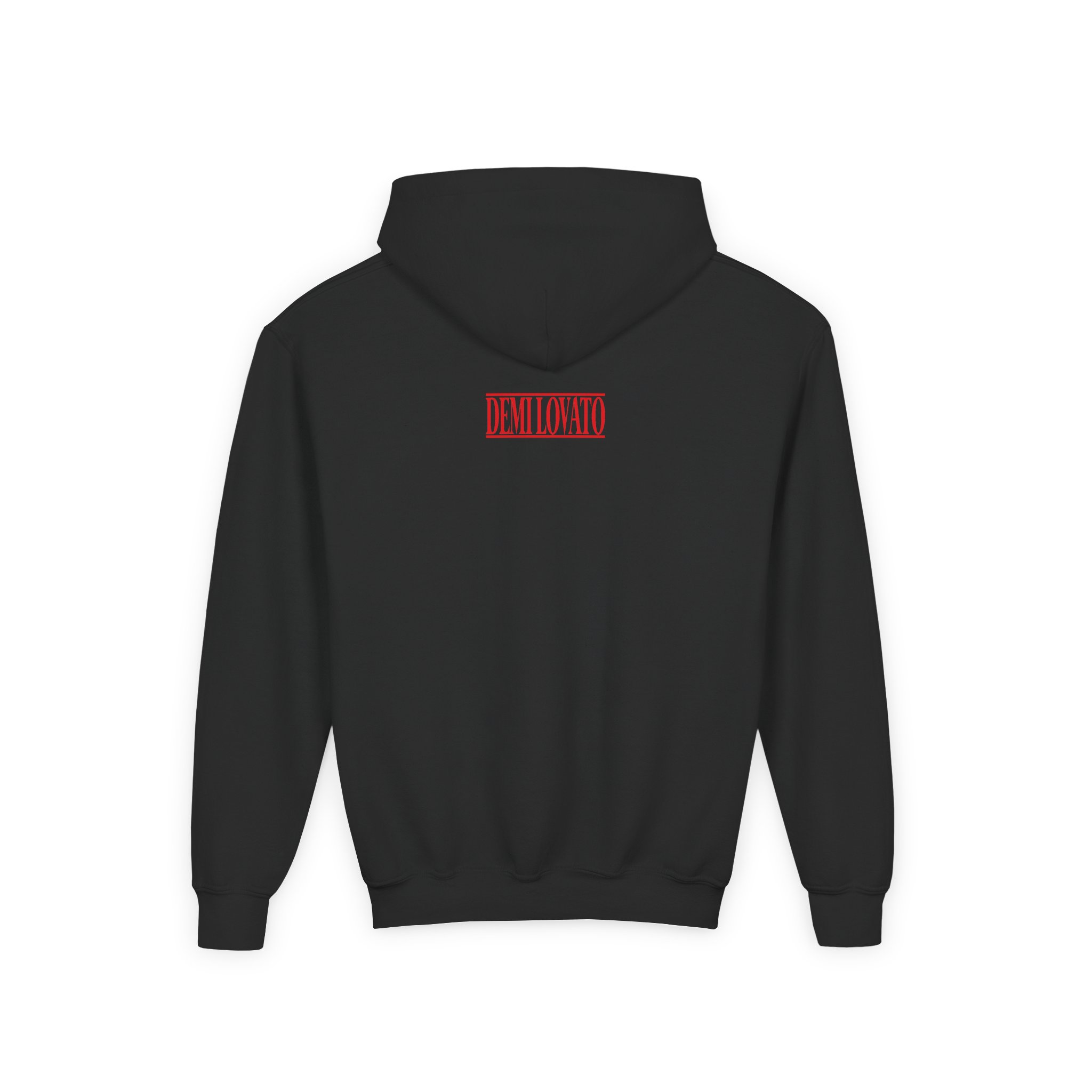 D L Bleeding Cross Youth Heavy Blend Hooded Sweatshirt - Image 2
