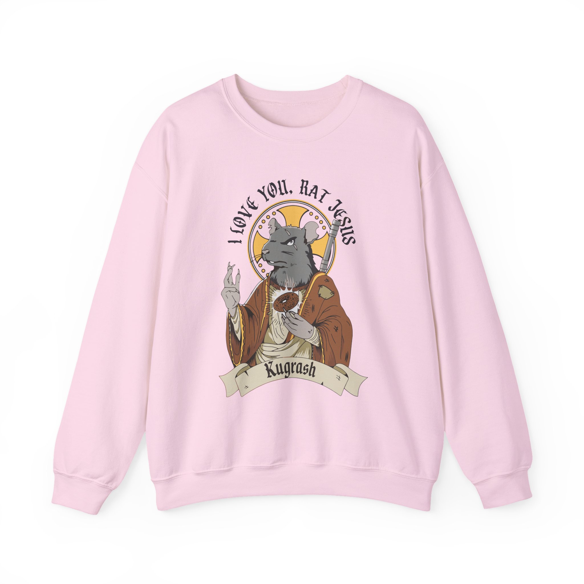 Dropout Rat Jesus Unisex Heavy Blend™ Crewneck Sweatshirt - Image 11