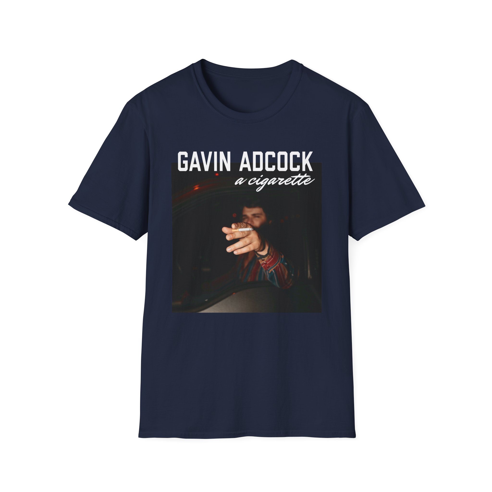 Gavin Adcock a Cigarette Black Photo Unisex Softstyle T-Shirt - Image 5