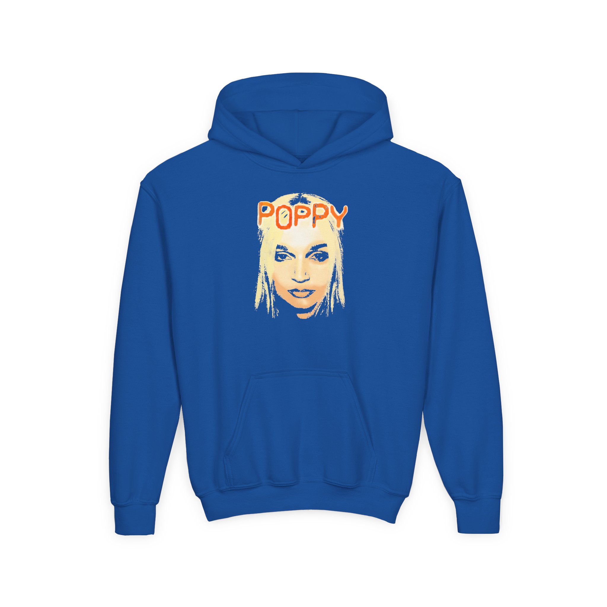 Poppy Demons Youth Heavy Blend Hooded Sweatshirt - Image 5