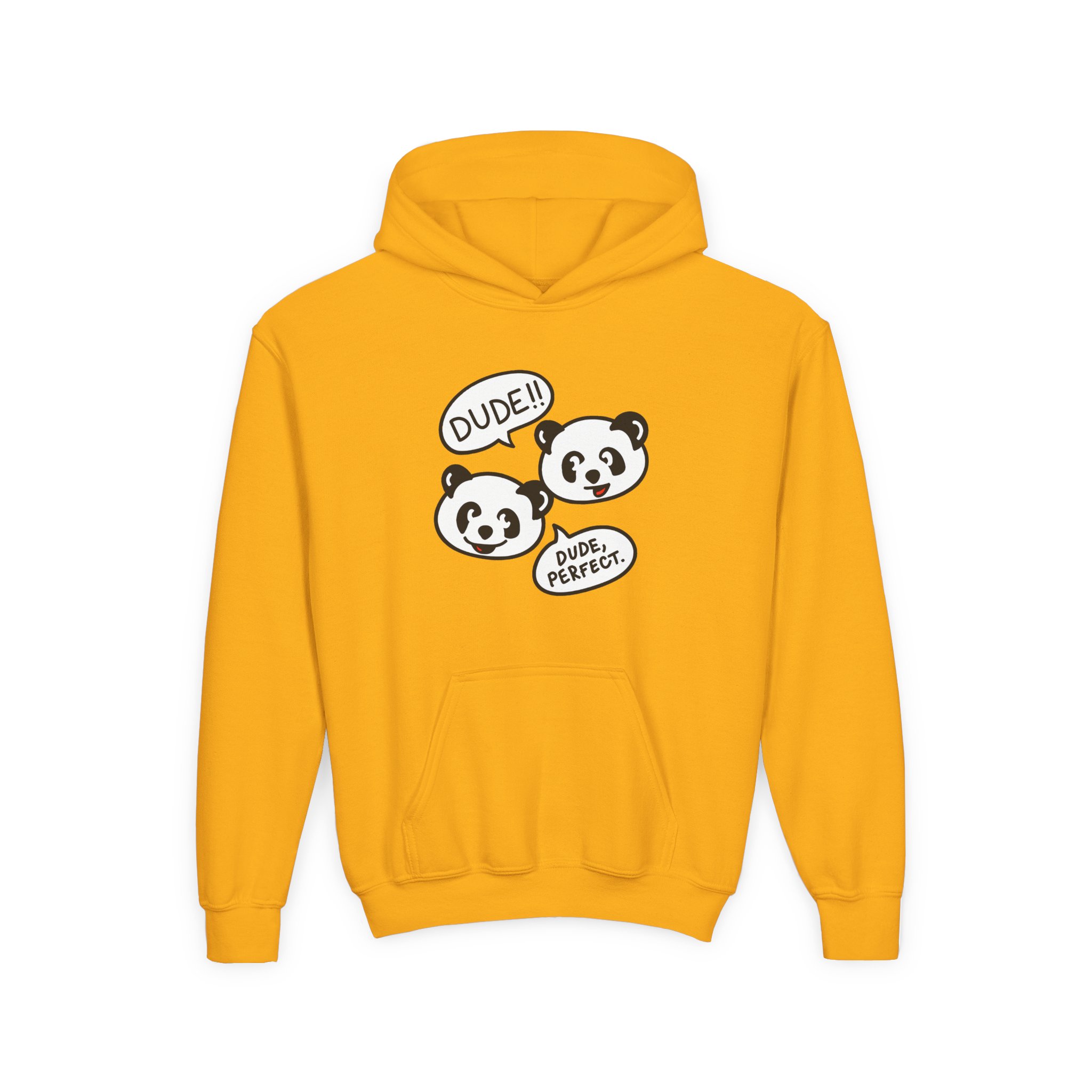 Dude Perfect Panda Comic Youth Heavy Blend Hooded Sweatshirt - Image 5