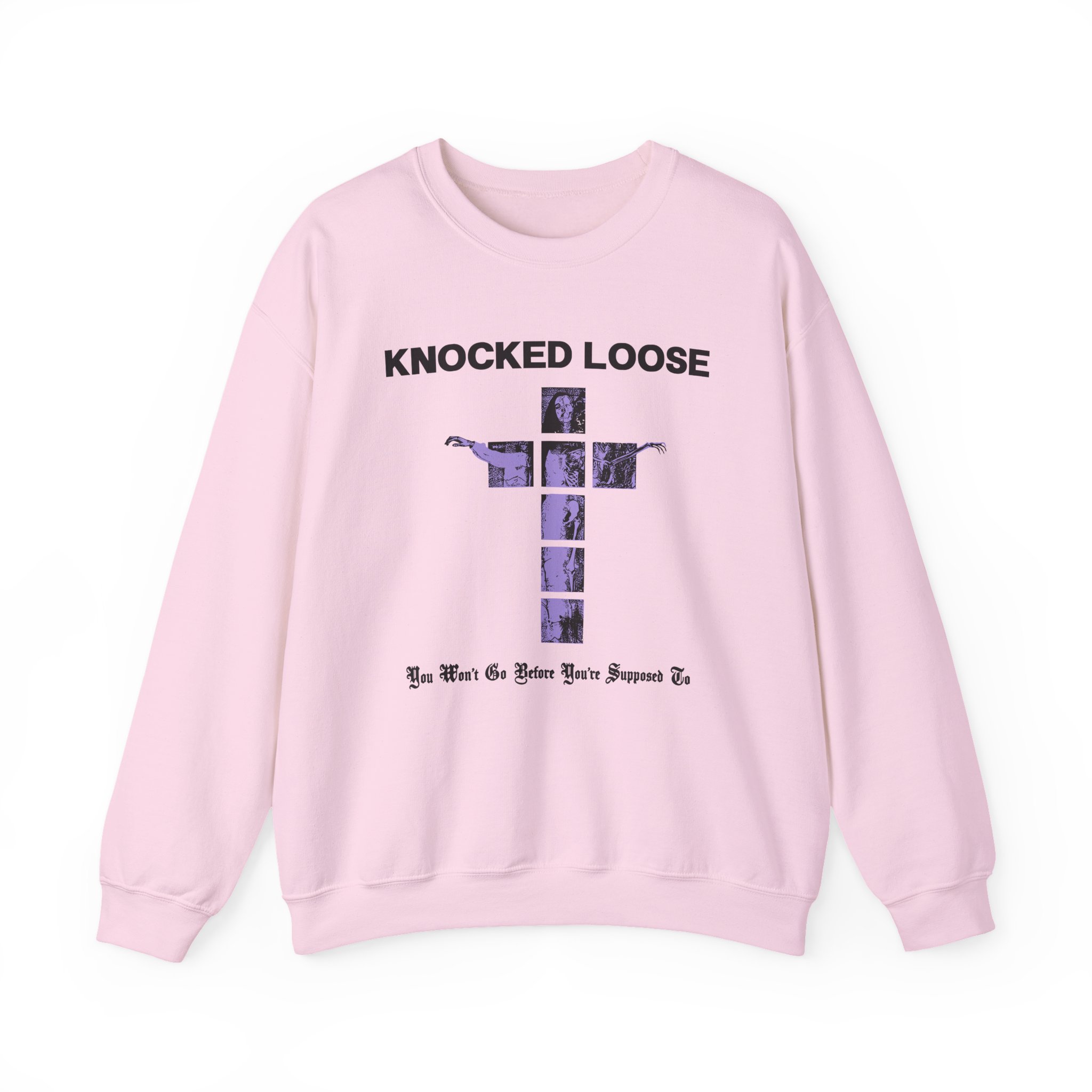 Knocked Loose Purple Cross Unisex Heavy Blend™ Crewneck Sweatshirt - Image 11