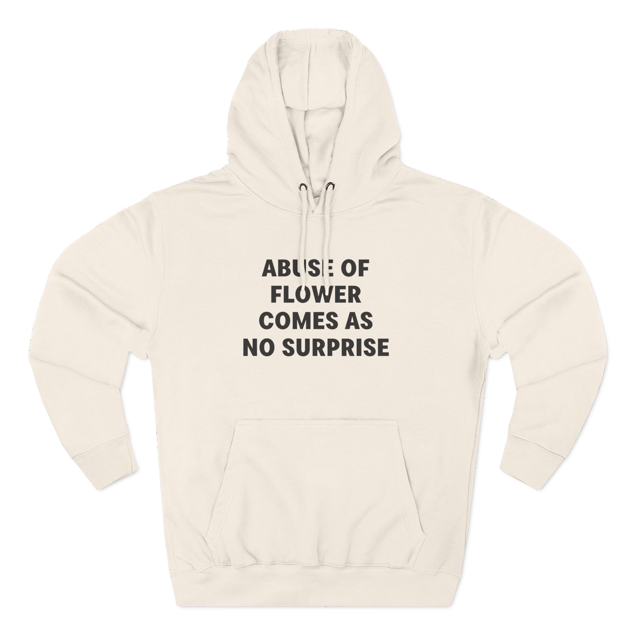 Jenny Holzer Abuse of Flower Comes as No Surprise Three-Panel Fleece Hoodie - Image 5