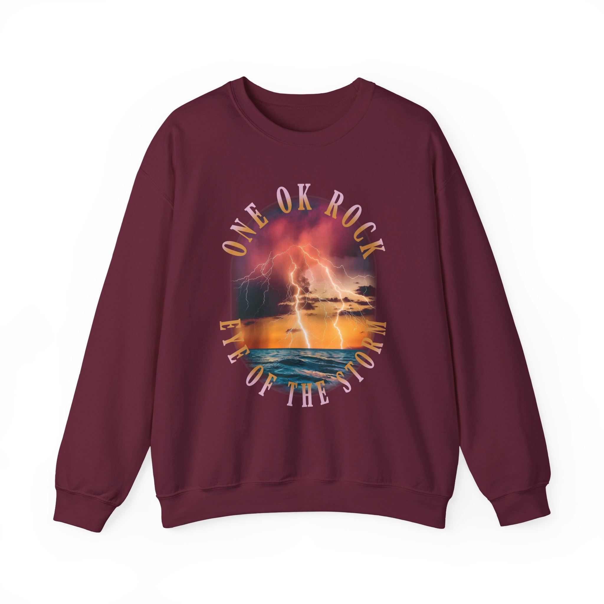 One Ok Rock Vintage Storm Unisex Heavy Blend™ Crewneck Sweatshirt - Image 3