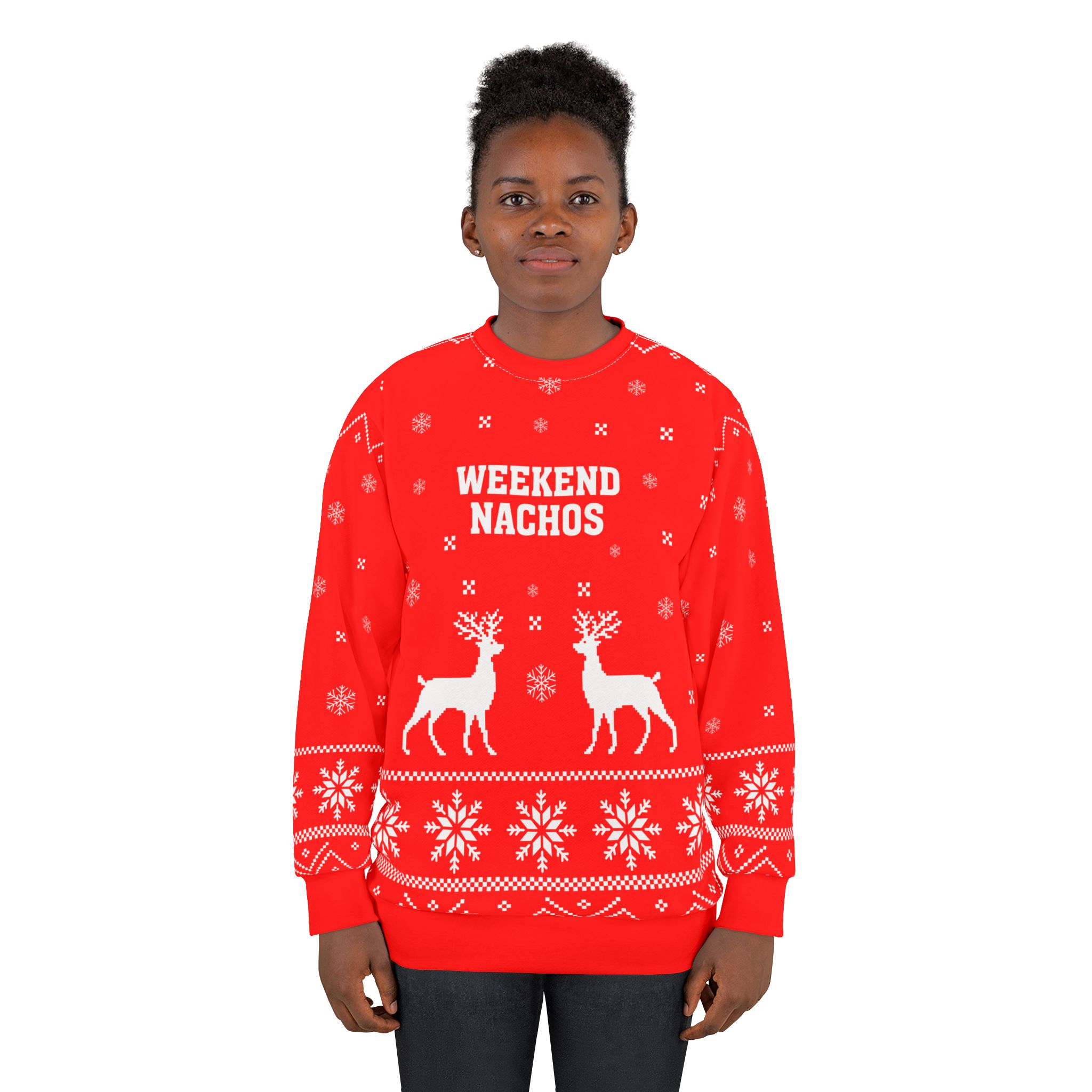 Weekend Nachos Unisex Sweatshirt (AOP) - Image 4