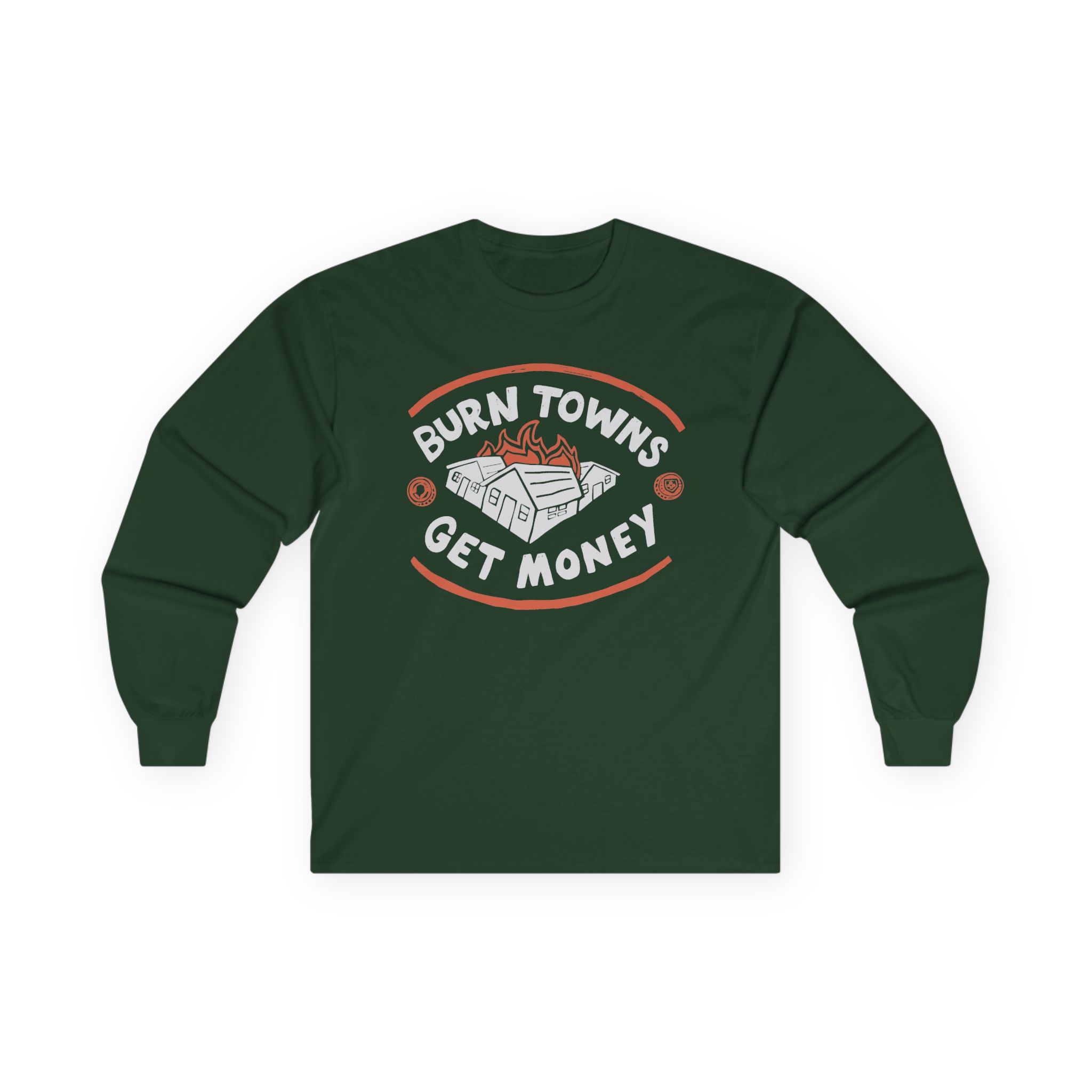 Dropout Burn Towns Get Money Unisex Ultra Cotton Long Sleeve Tee - Image 7