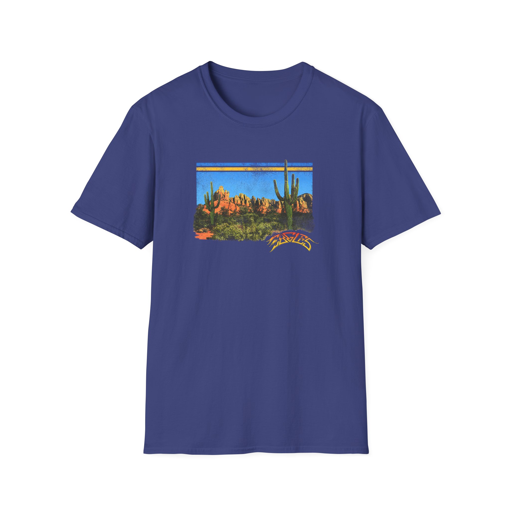 The Eagles Peaceful Easy Feeling Desert Unisex Softstyle T-Shirt - Image 11