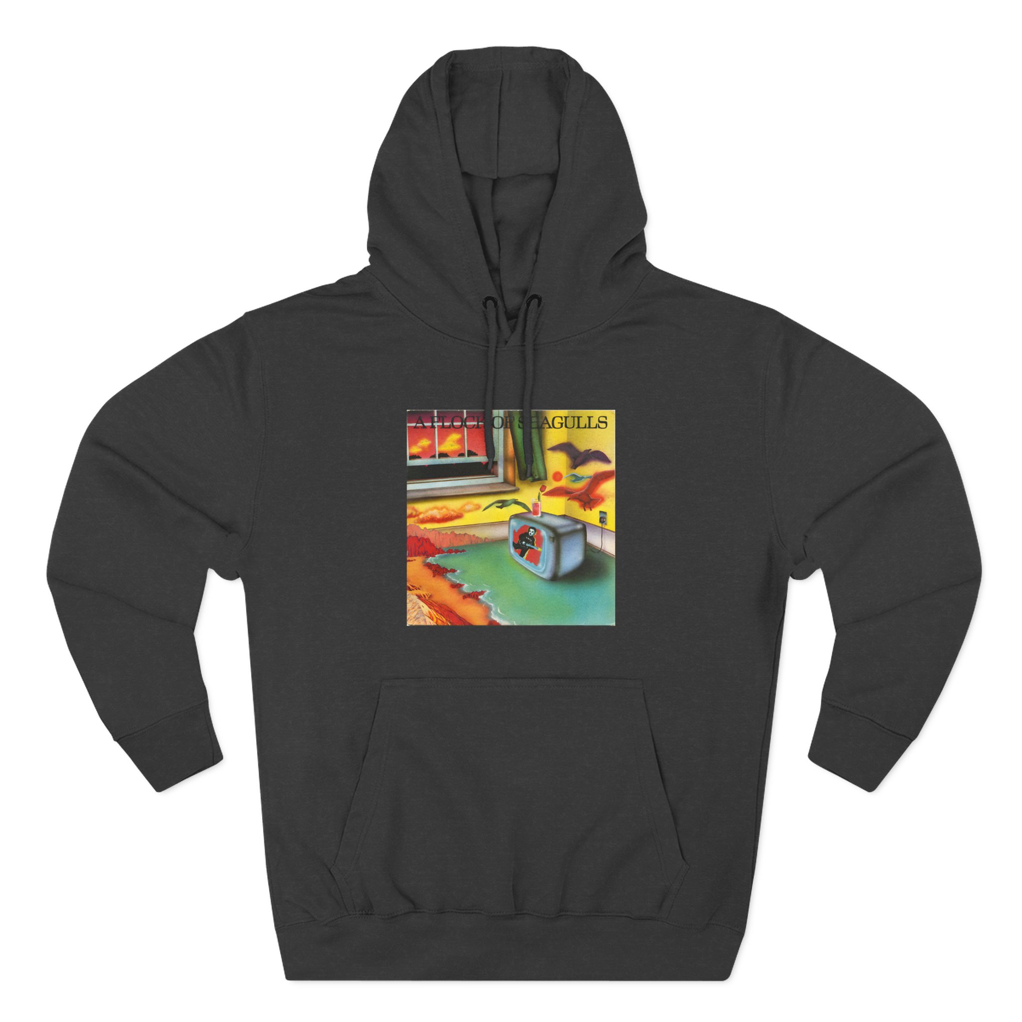 A Flock of Seagulls Original Album Cover Three-Panel Fleece Hoodie - Image 3