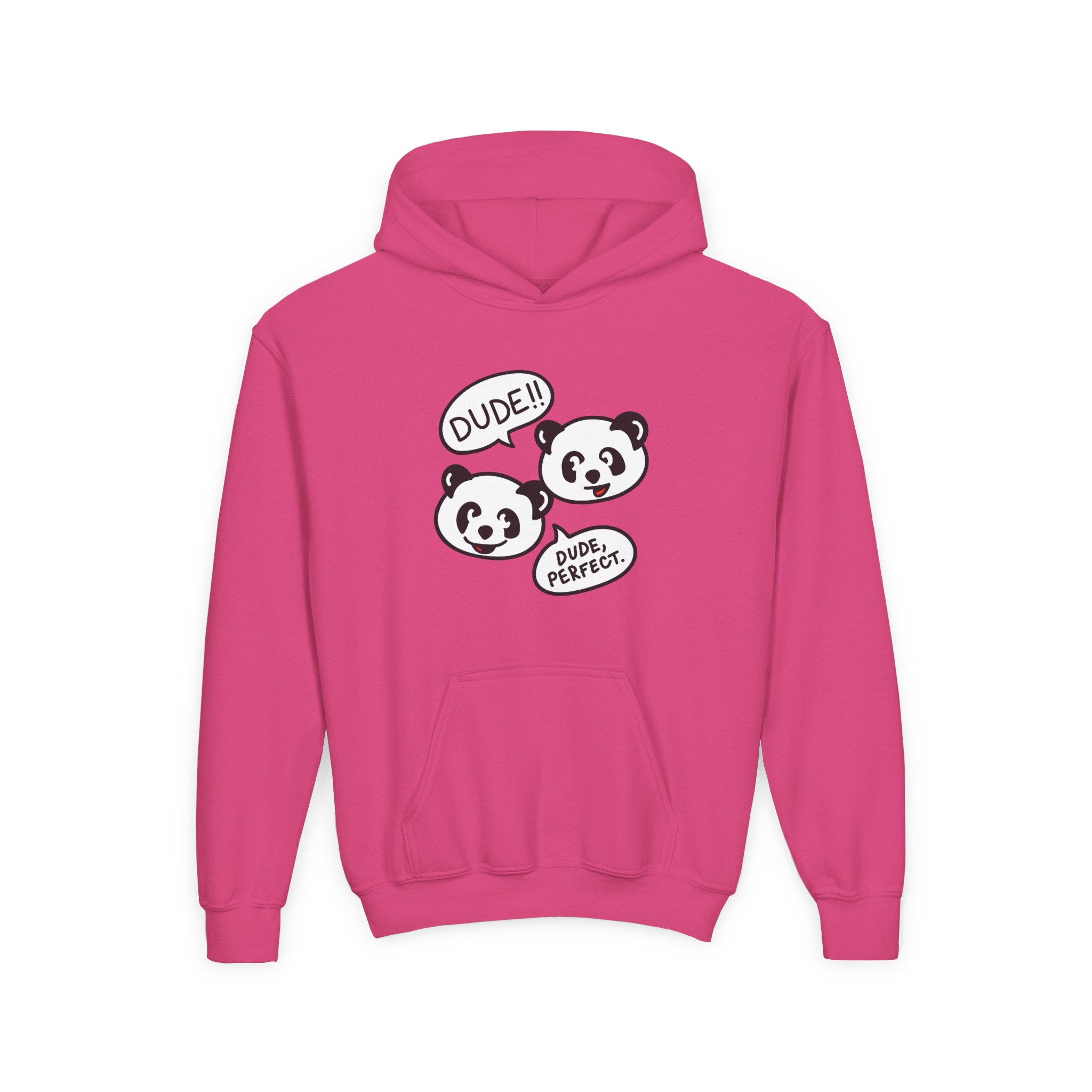 Dude Perfect Panda Comic Youth Heavy Blend Hooded Sweatshirt - Image 21