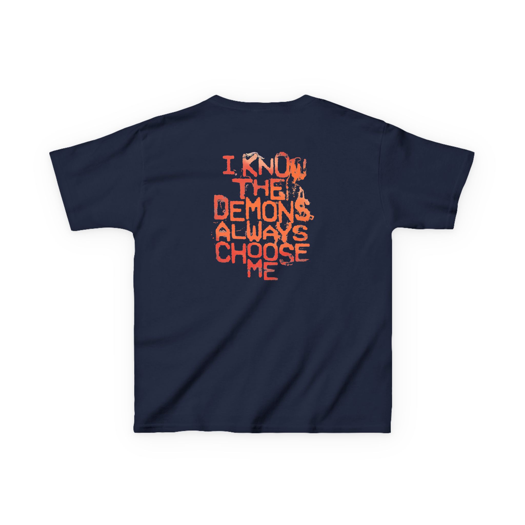 Kids Poppy Negative Spaces Heavy Cotton™ Tee - Image 8