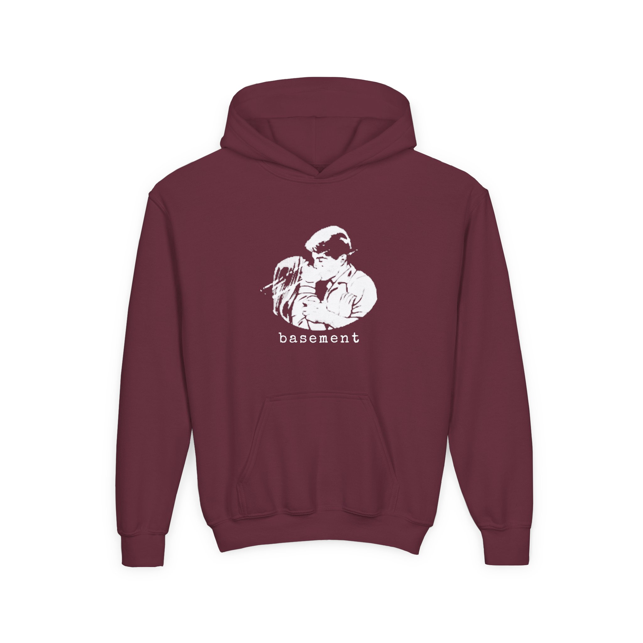 Cold Cuts Basement Couple Youth Heavy Blend Hooded Sweatshirt - Image 3
