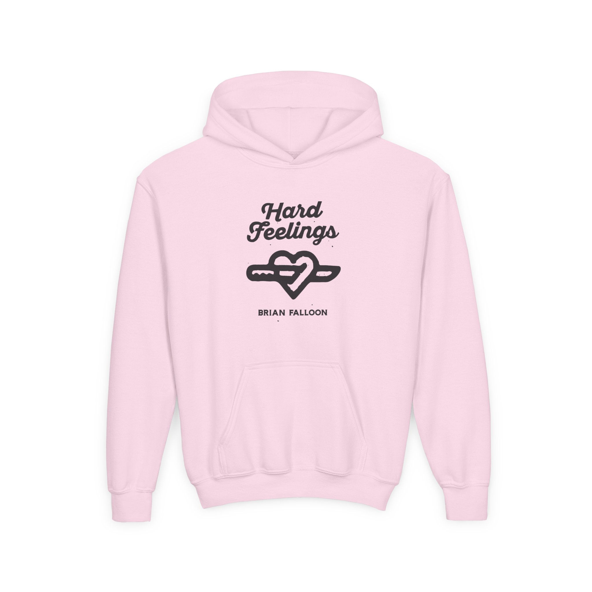 Brian Fallon Hard Feelings Youth Heavy Blend Hooded Sweatshirt - Image 7