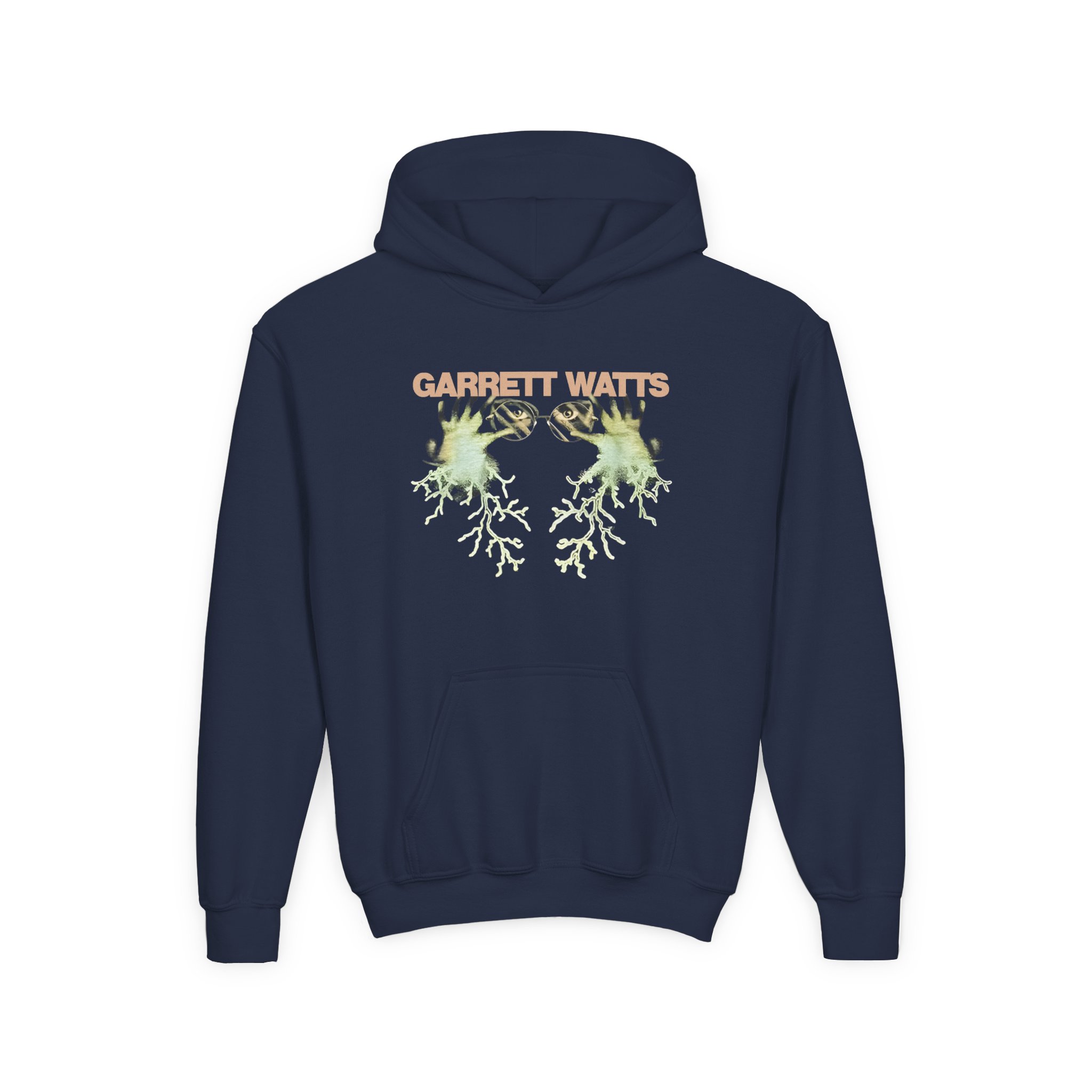 Garrett Watts Haunted Powers Youth Heavy Blend Hooded Sweatshirt - Image 3