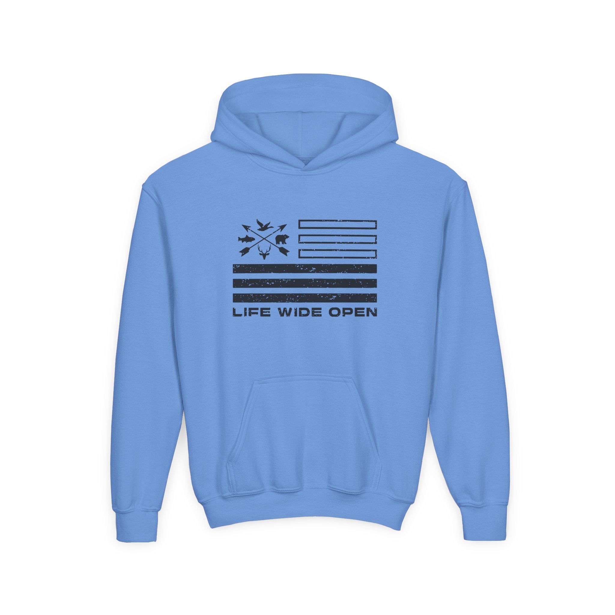 Cboystv Freedom Outdoors Youth Heavy Blend Hooded Sweatshirt - Image 9
