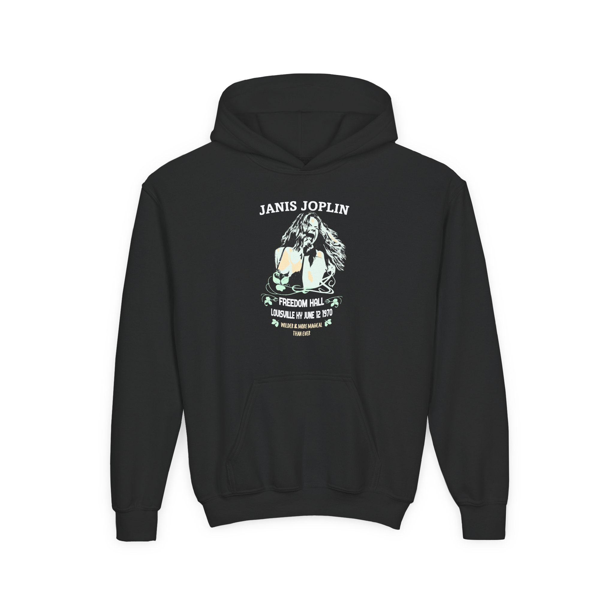 Janis Joplin Freedom Hall Youth Heavy Blend Hooded Sweatshirt
