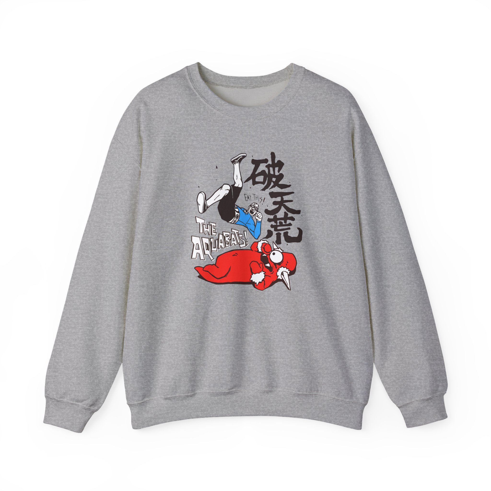 The Aquabats Elbow Drop! Archive Unisex Heavy Blend™ Crewneck Sweatshirt - Image 7