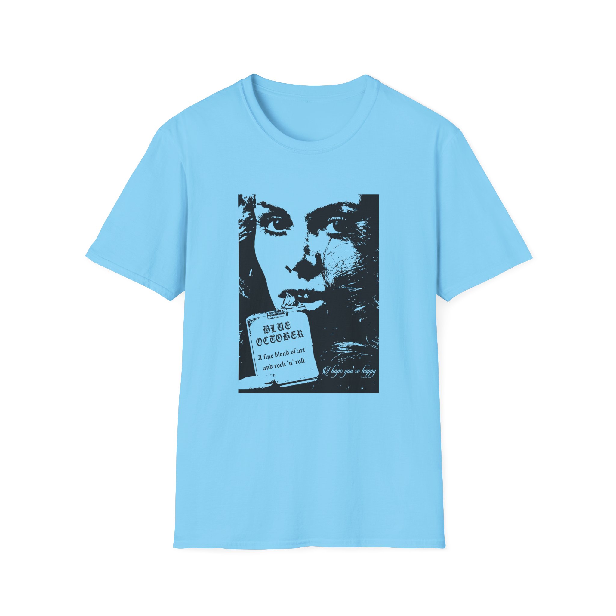 Blue October a Fine Blend Unisex Softstyle T-Shirt - Image 13
