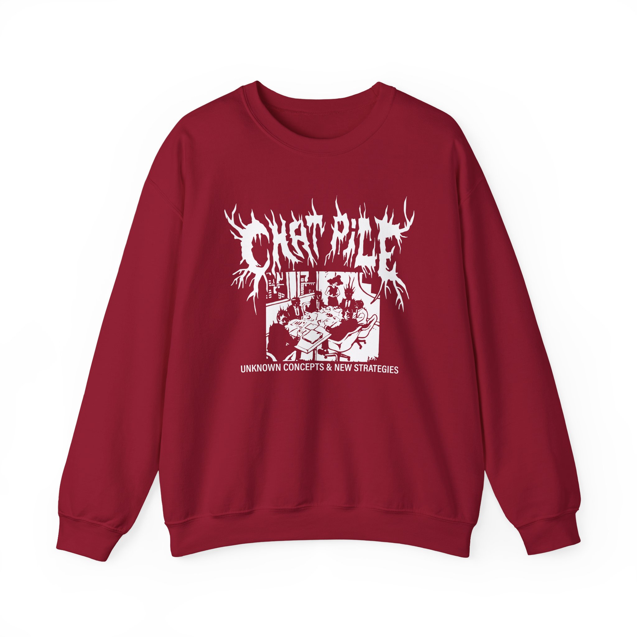 Chat Pile Show Poster Los Angeles Unisex Heavy Blend™ Crewneck Sweatshirt - Image 17