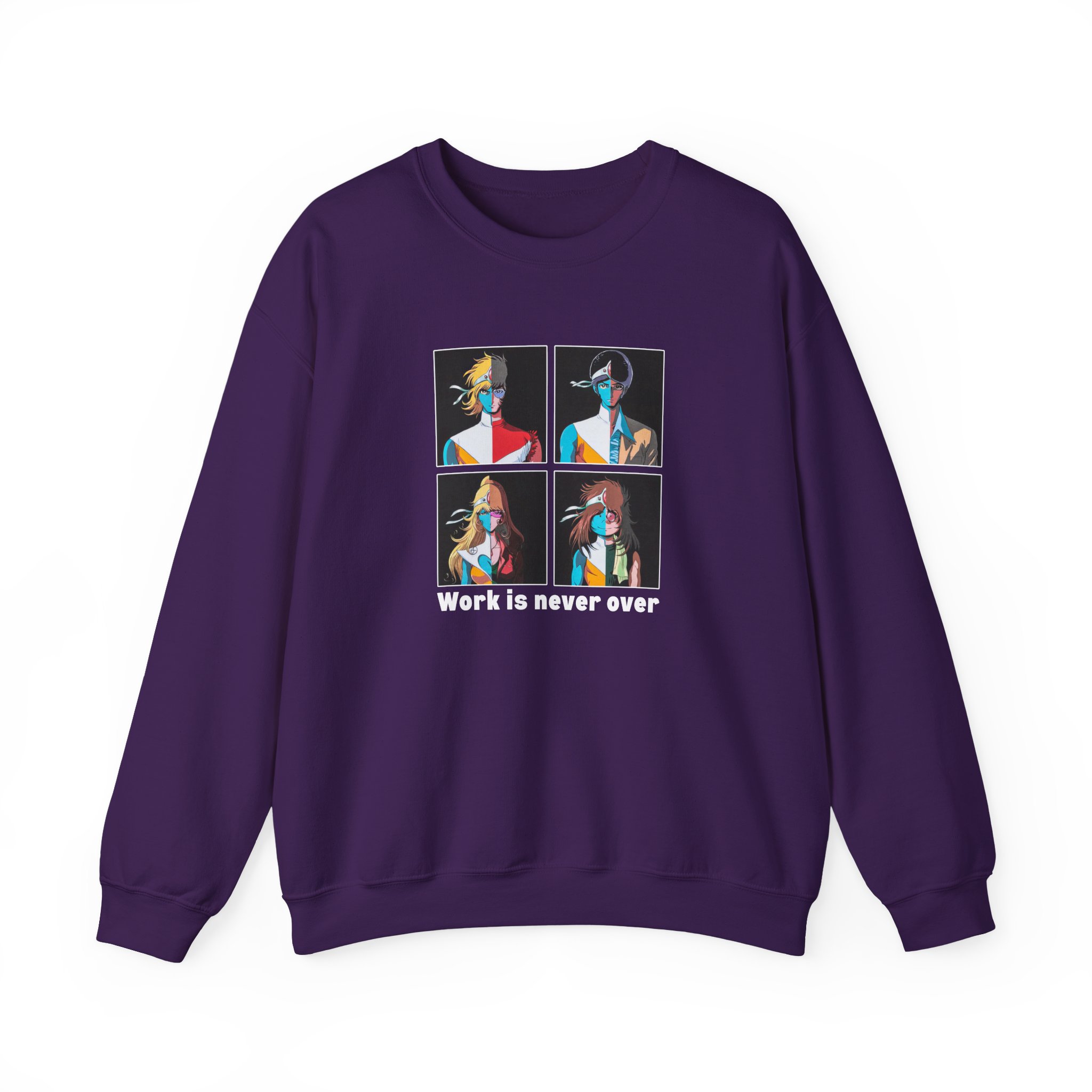 Daft Punk Work is never over Unisex Heavy Blend™ Crewneck Sweatshirt - Image 19