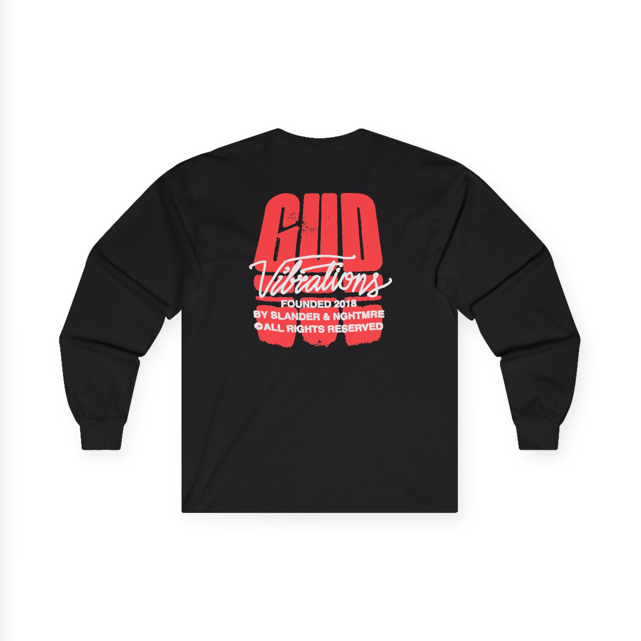 Slander Gud Vibrations Graffiti Unisex Ultra Cotton Long Sleeve Tee - Image 2