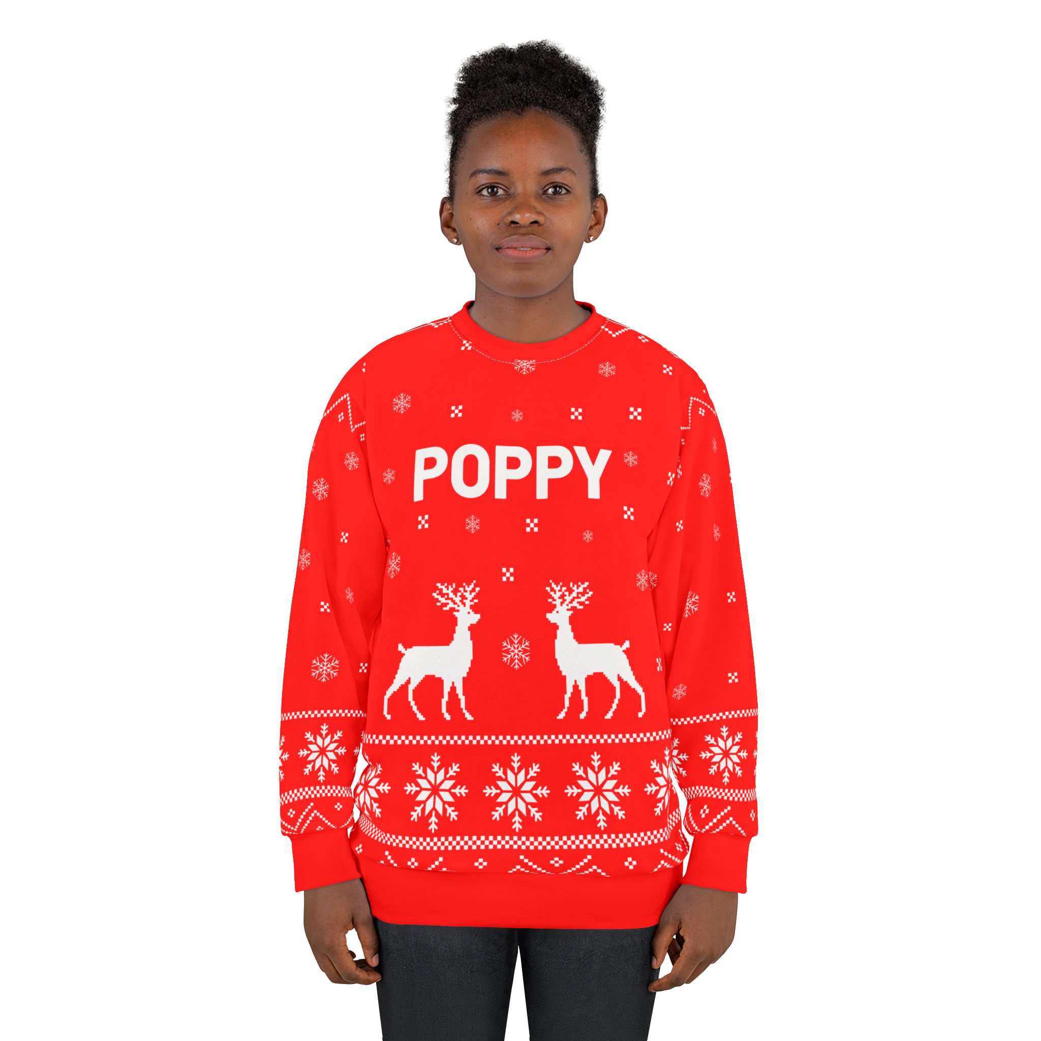 Poppy Unisex Sweatshirt (AOP) - Image 4