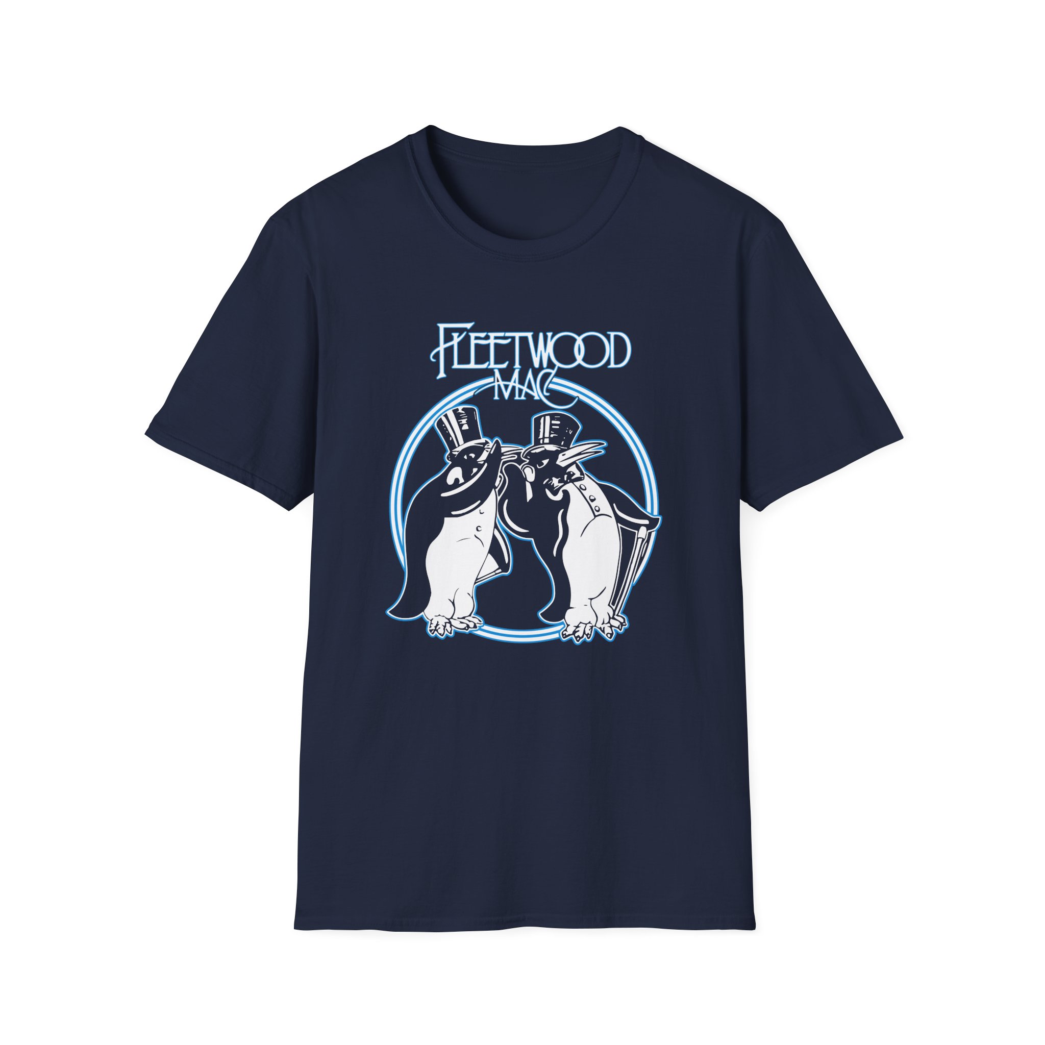 Fleetwood Mac Penguin Unisex Softstyle T-Shirt - Image 7