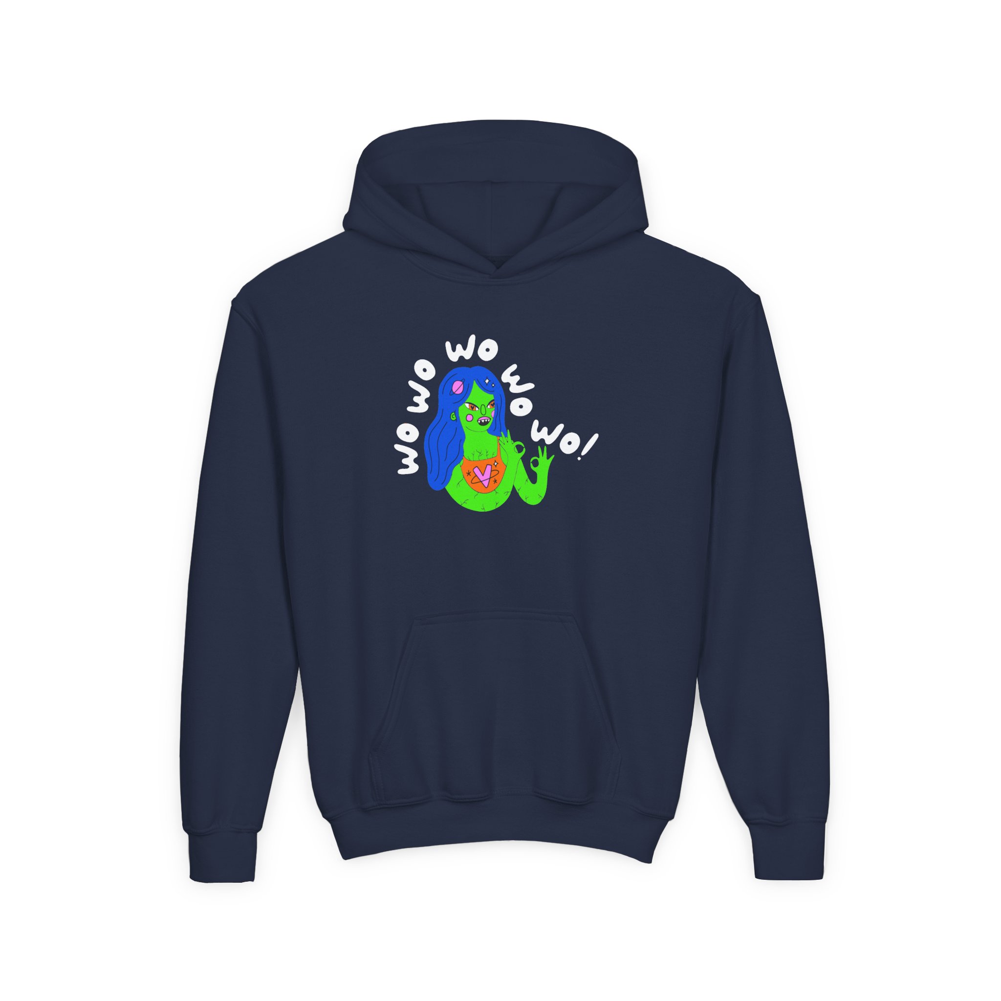 The Aquabats Martian Girl Youth Heavy Blend Hooded Sweatshirt - Image 7