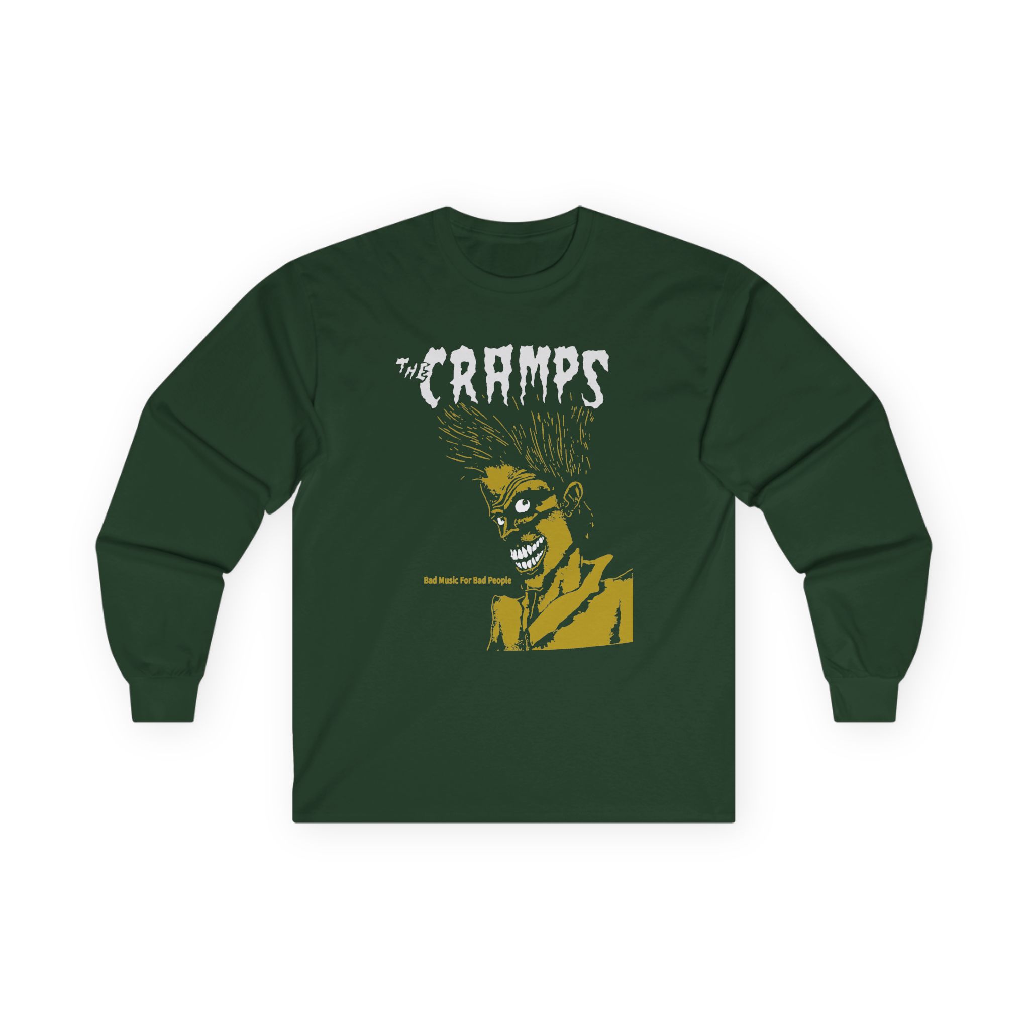 The Cramps Bad Music for Bad People Unisex Ultra Cotton Long Sleeve Tee - Image 5