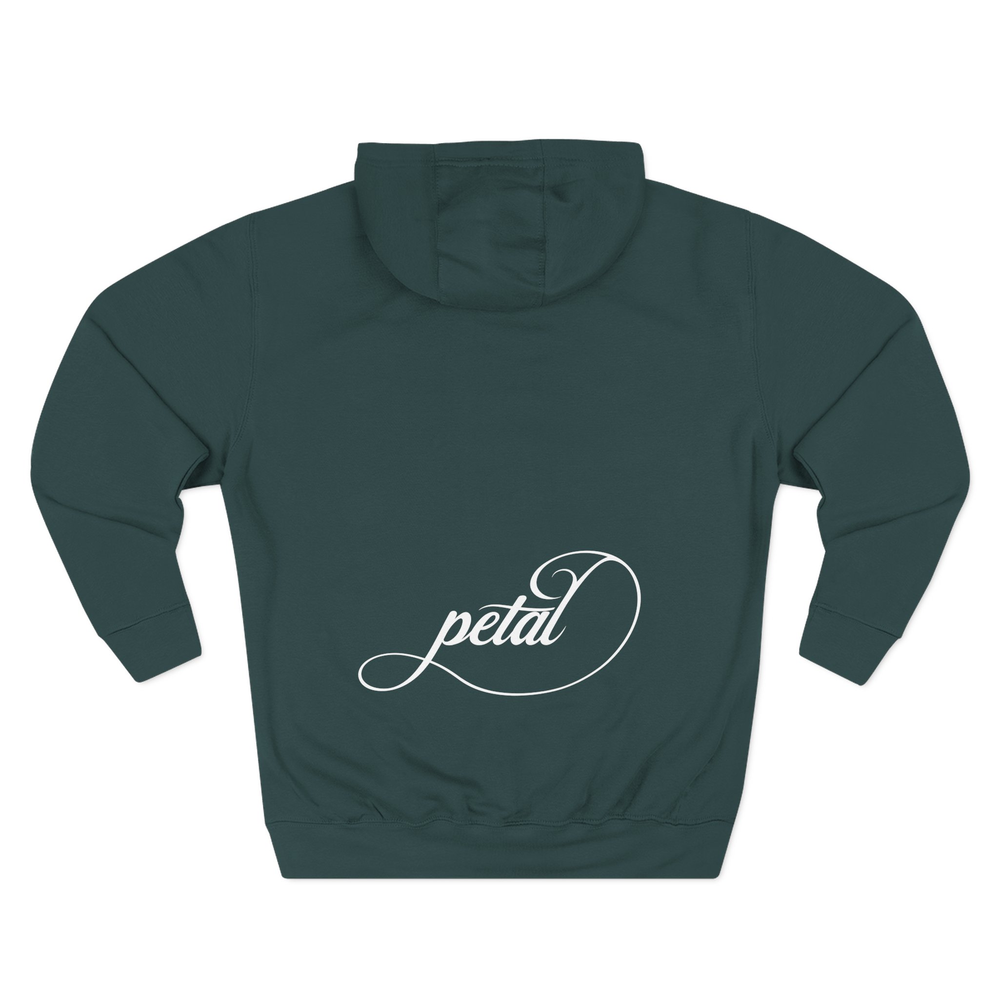 AG petal blurred flowers Three-Panel Fleece Hoodie - Image 6