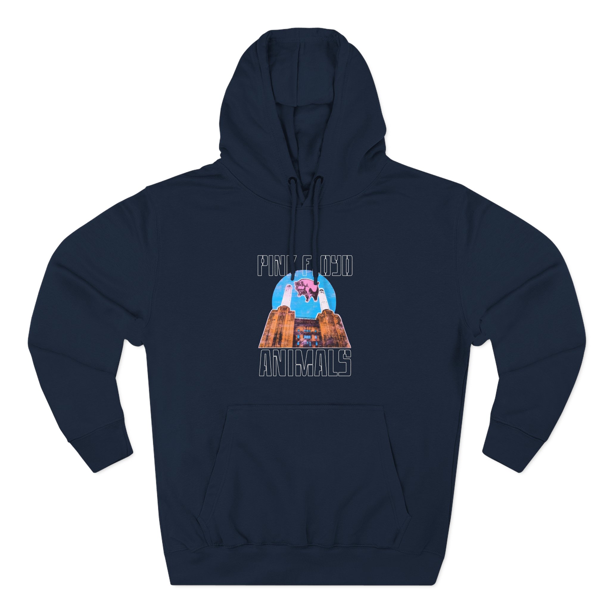 Pink Floyd Animals Pink Three-Panel Fleece Hoodie - Image 9