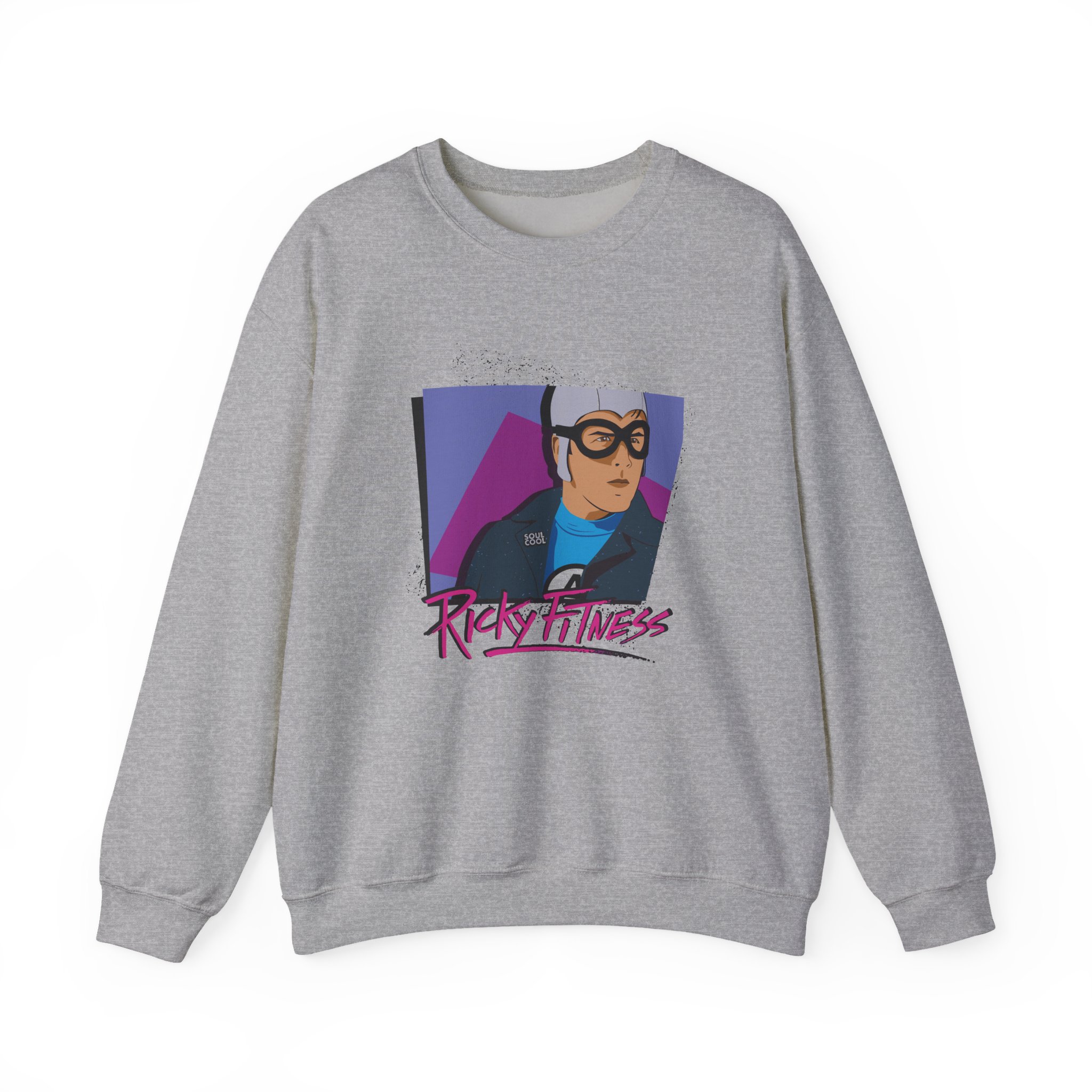 The Aquabats Ricky Fitness Soul Cool Unisex Heavy Blend™ Crewneck Sweatshirt - Image 7