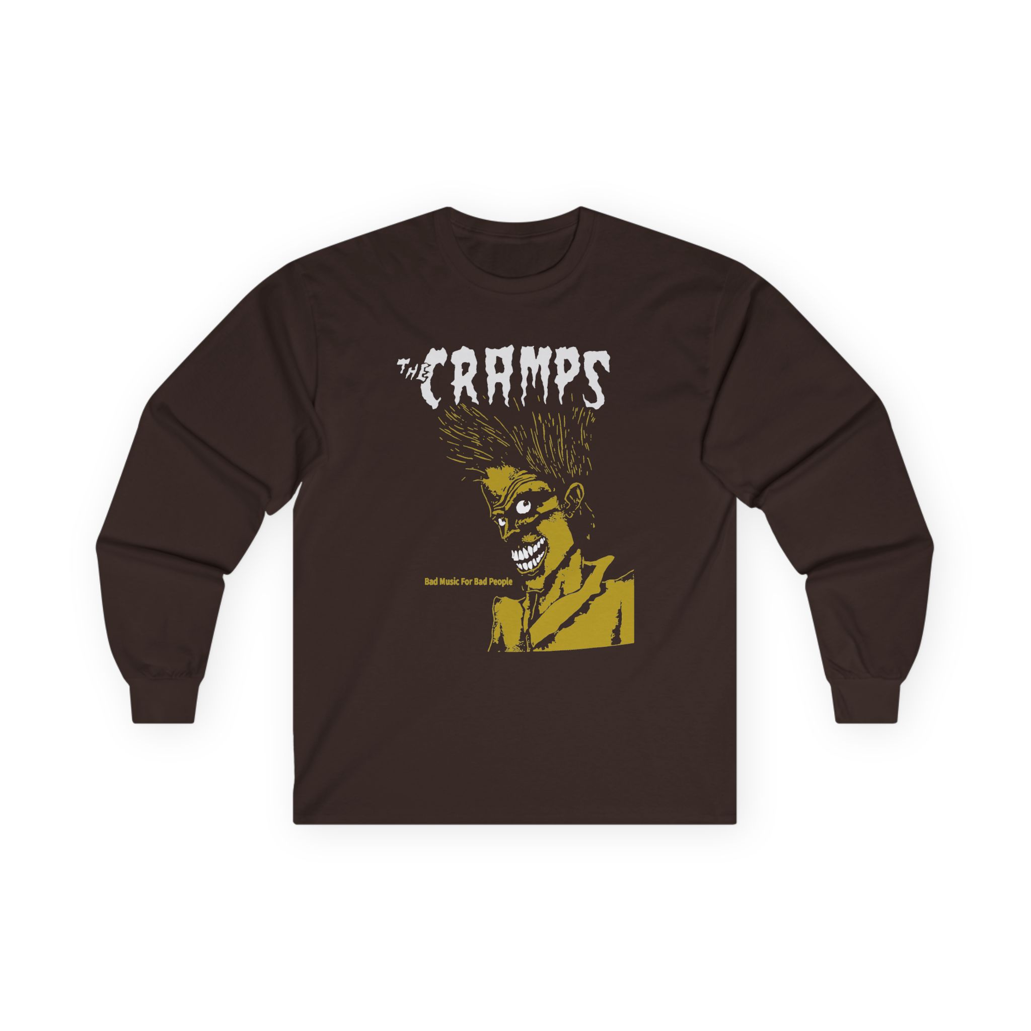 The Cramps Bad Music for Bad People Unisex Ultra Cotton Long Sleeve Tee - Image 3