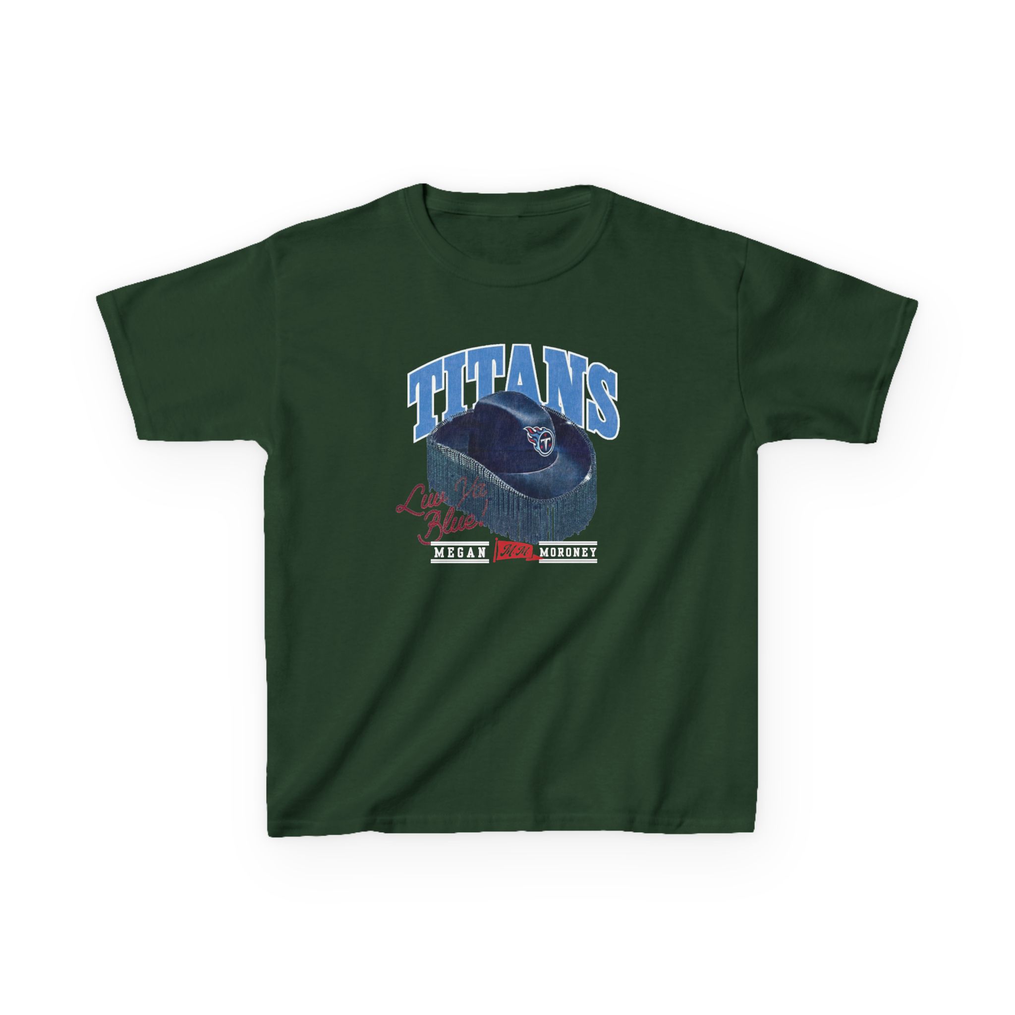 Megan Moroney Titans Cowgirl Hat Kids Heavy Cotton™ Tee - Image 3