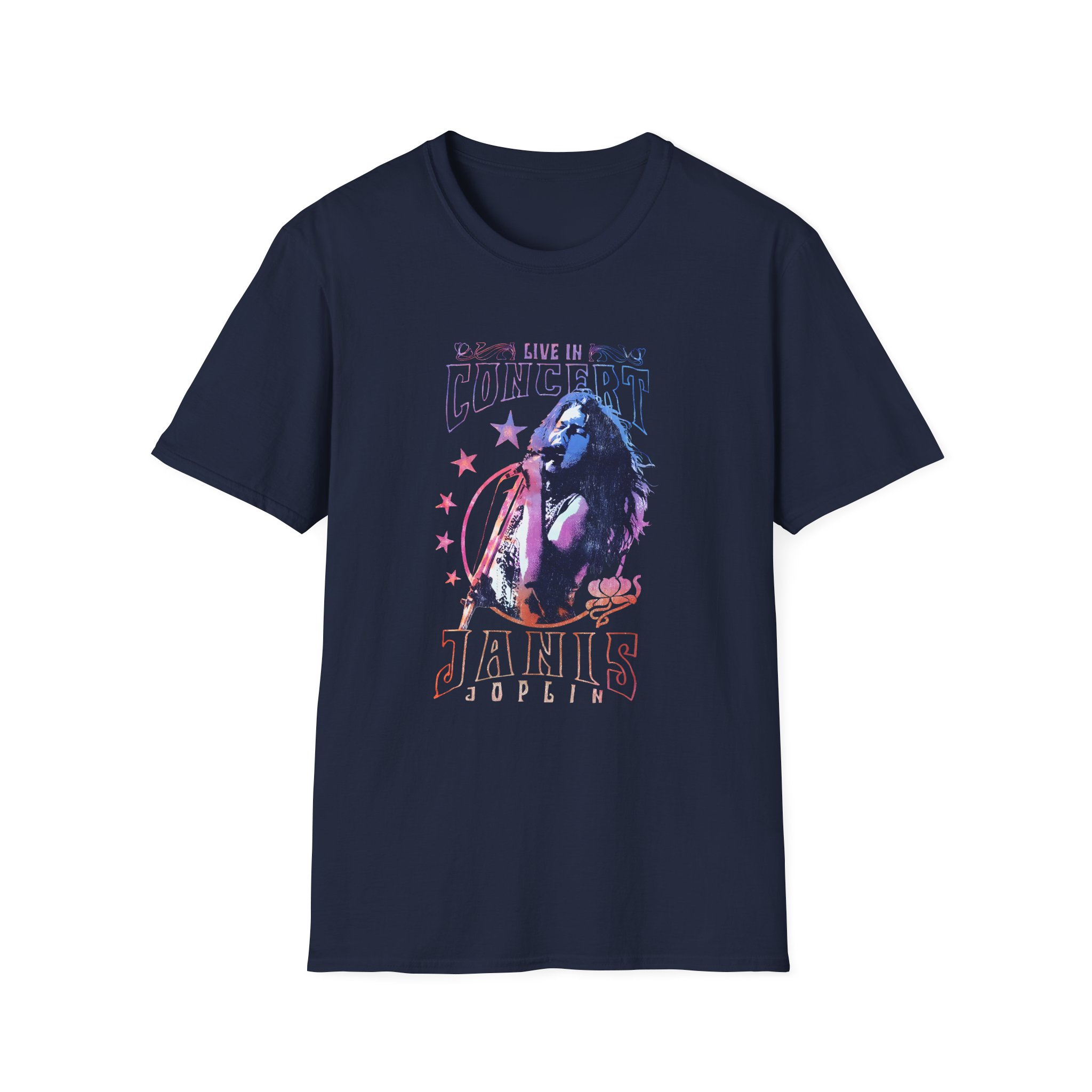 Janis Joplin Concer Unisex Softstyle T-shirt - Image 5