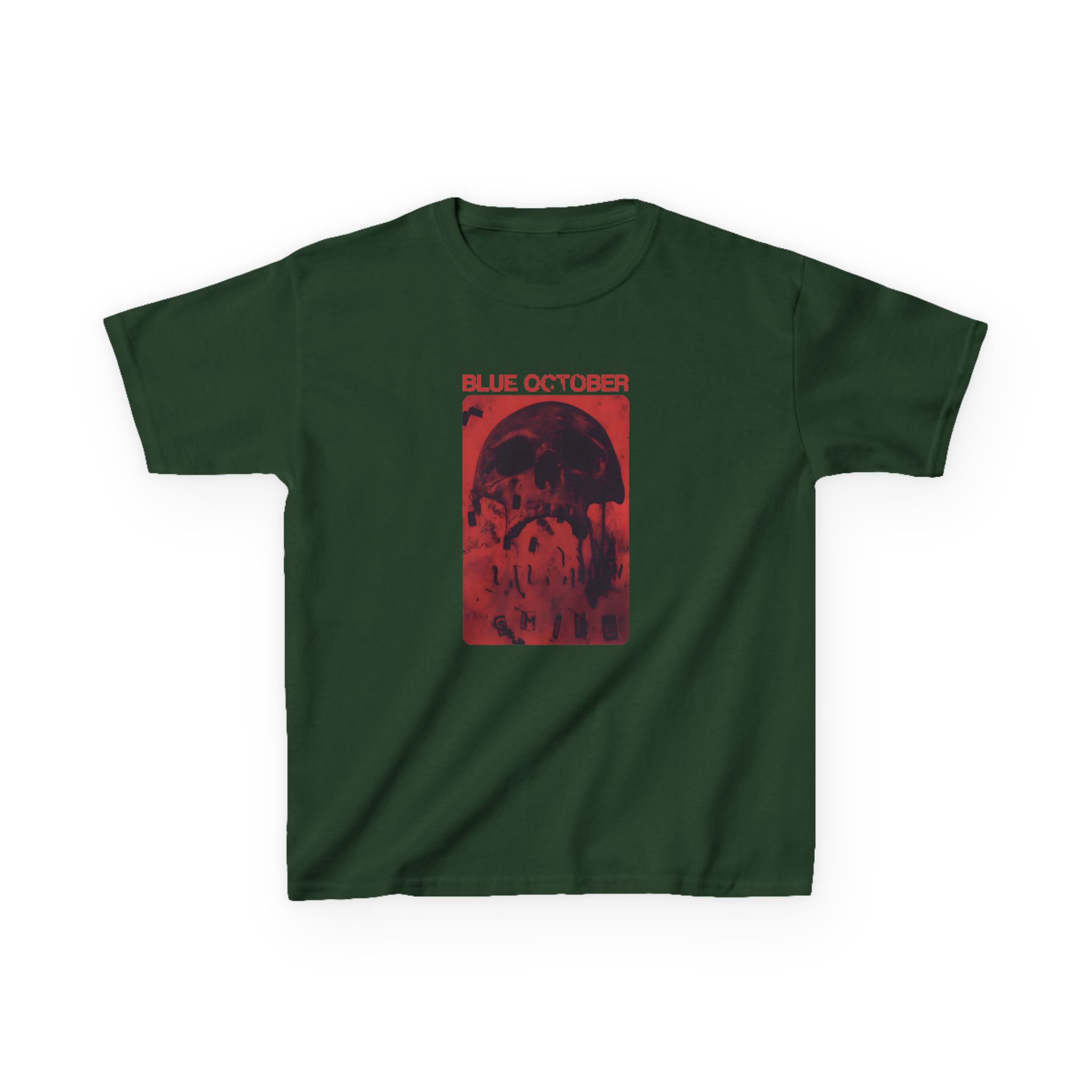 Blue October Skull Smile Kids Heavy Cotton™ Tee - Image 3