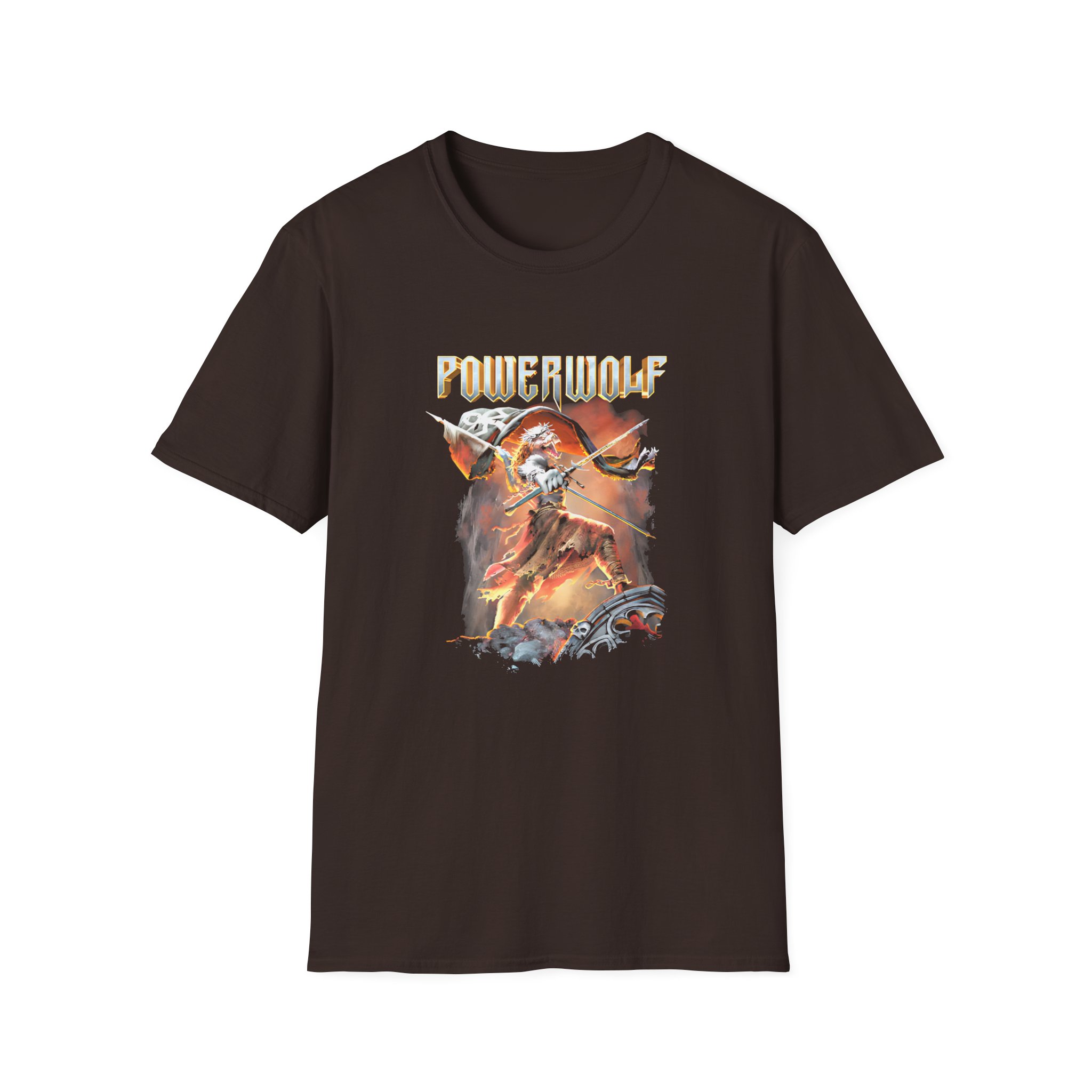 Powerwolf Wild for Life Unisex Softstyle T-Shirt - Image 3