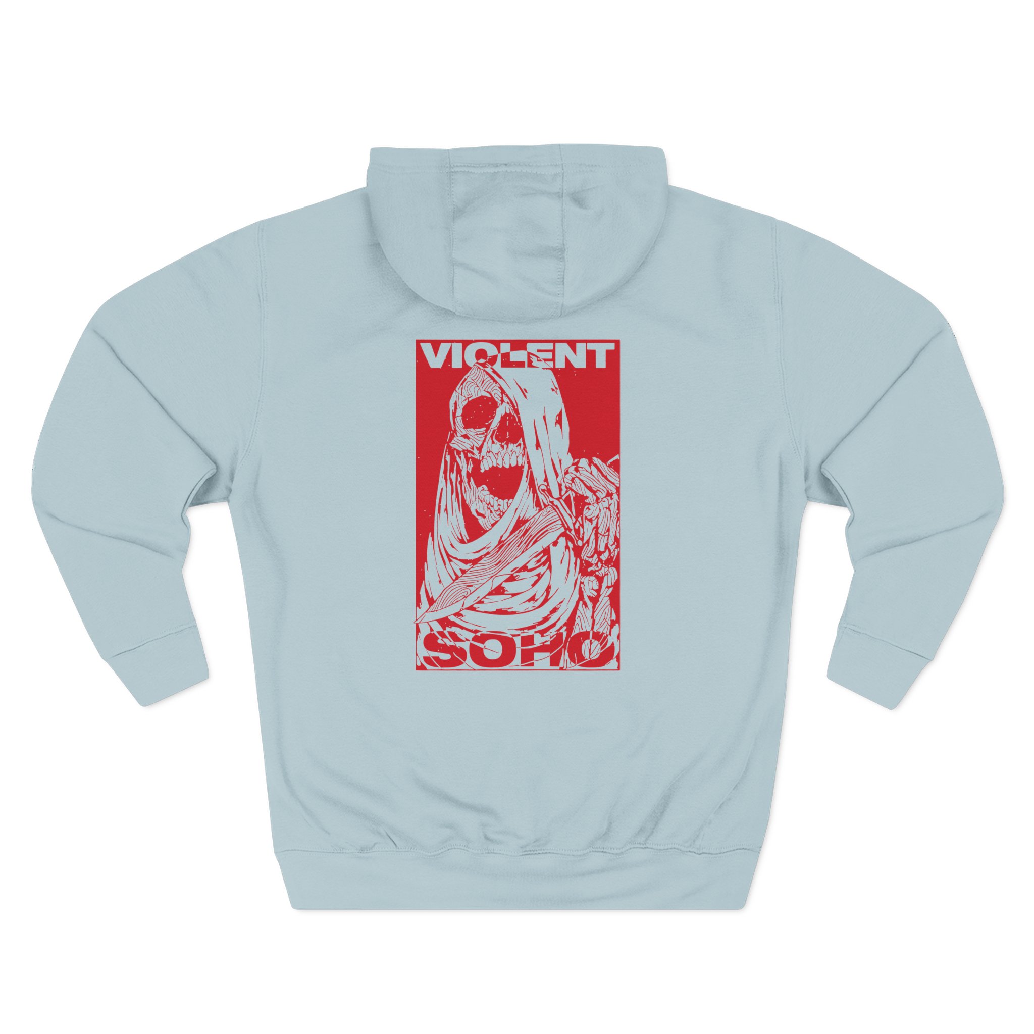 Violent Soho Skull Three-Panel Fleece Hoodie - Image 14