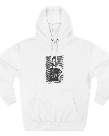 D L Sorry Not Sorry Three-Panel Fleece Hoodie