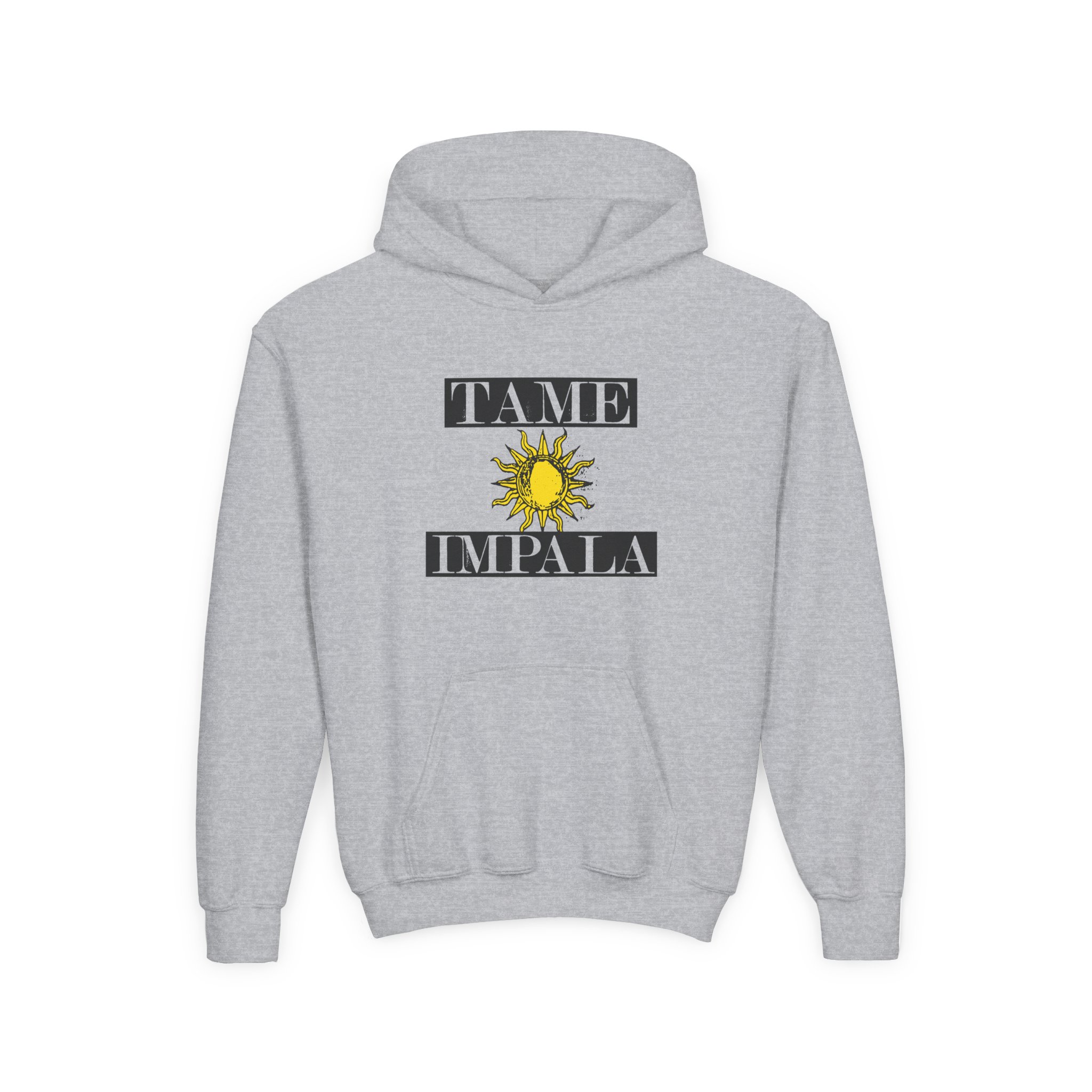 Tame Impala Run From The Sun Youth Heavy Blend Hooded Sweatshirt - Image 3