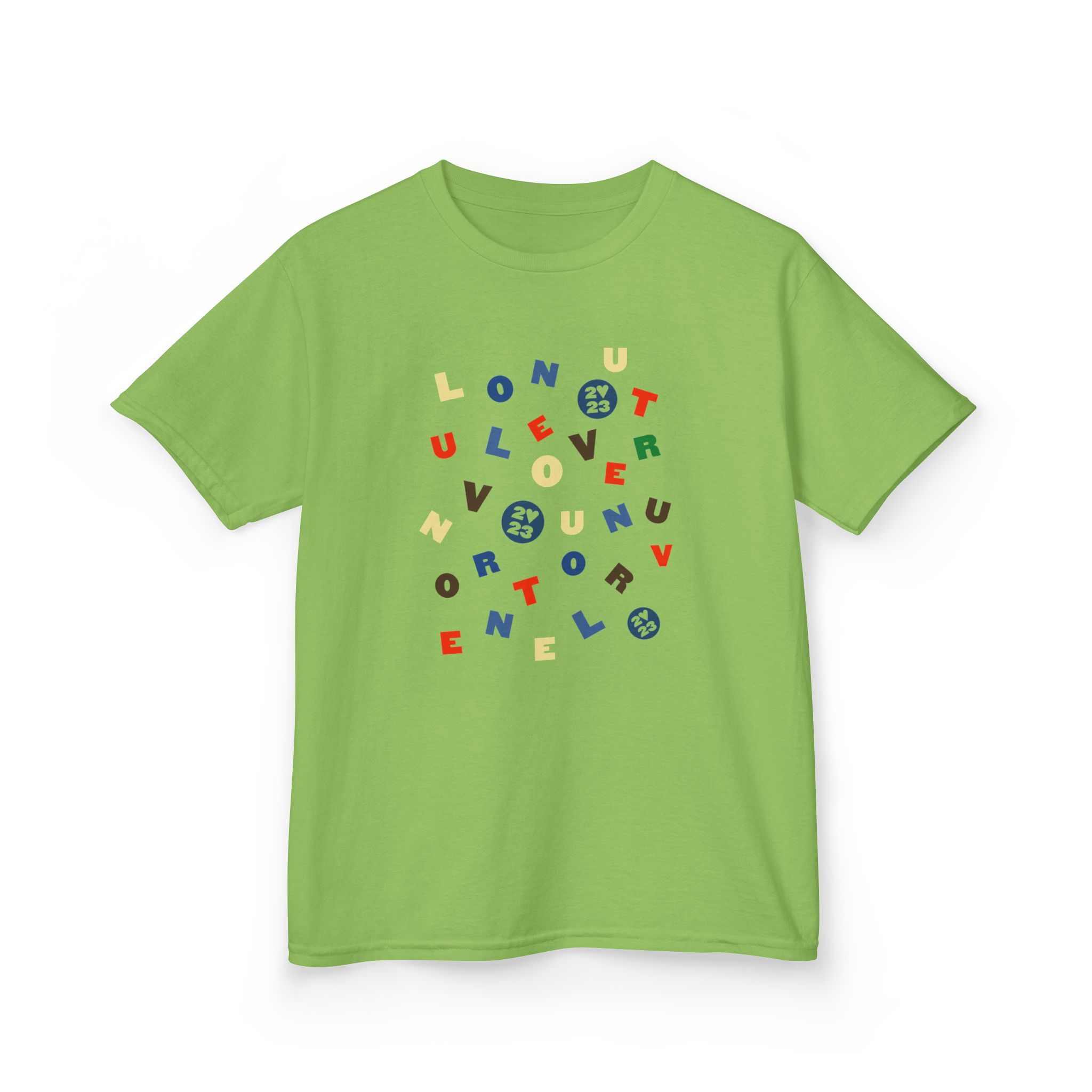 Love on Tour Letras Kids Heavy Cotton™ Tee - Image 5