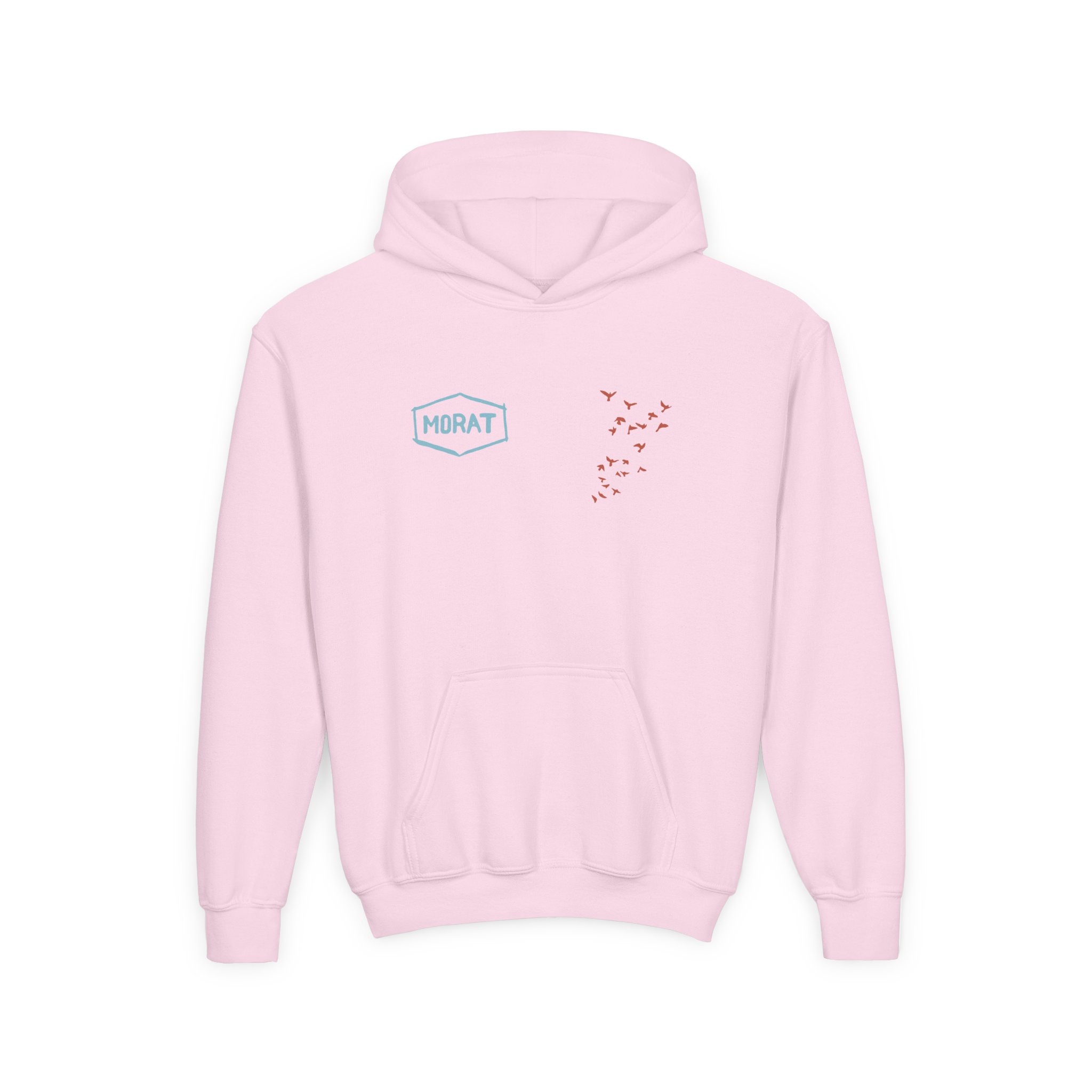 Morat A superhero Youth Heavy Blend Hooded Sweatshirt - Image 3