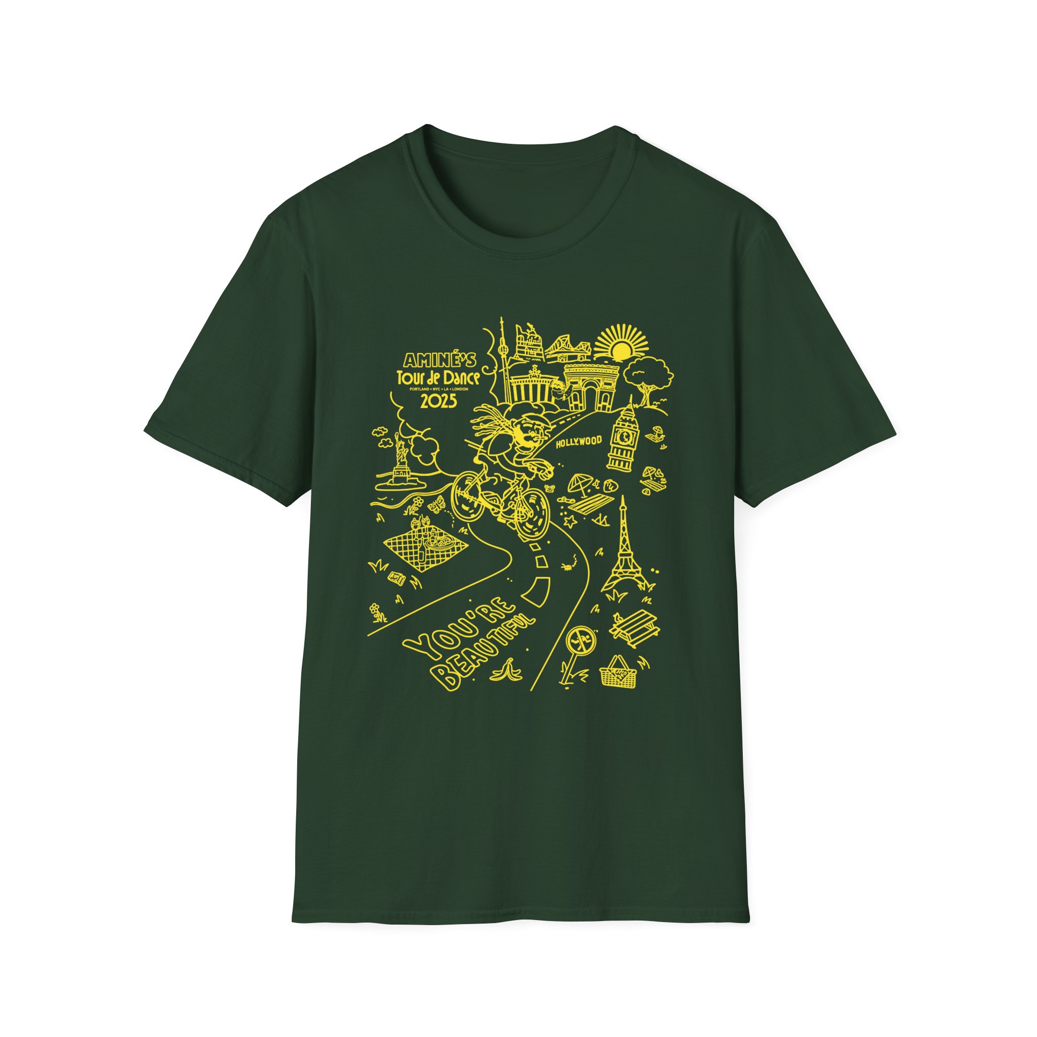 Aminé You're Beautiful Tour Unisex Softstyle T-Shirt - Image 7