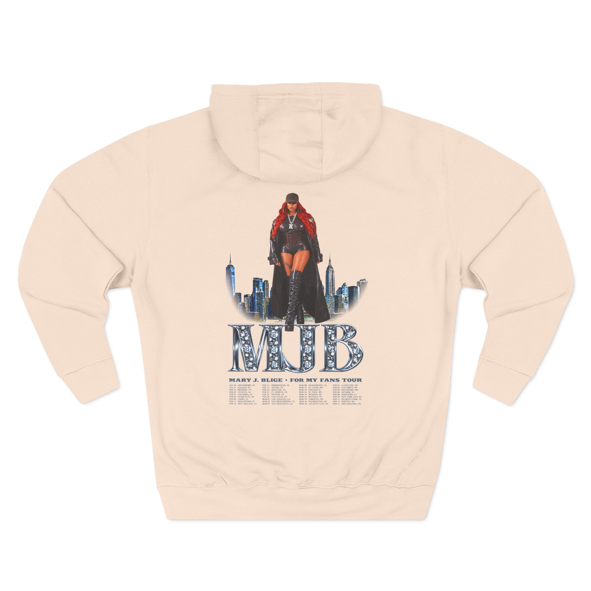 Mary J Blige Diamonds Three-panel Fleece Hoodie - Image 10