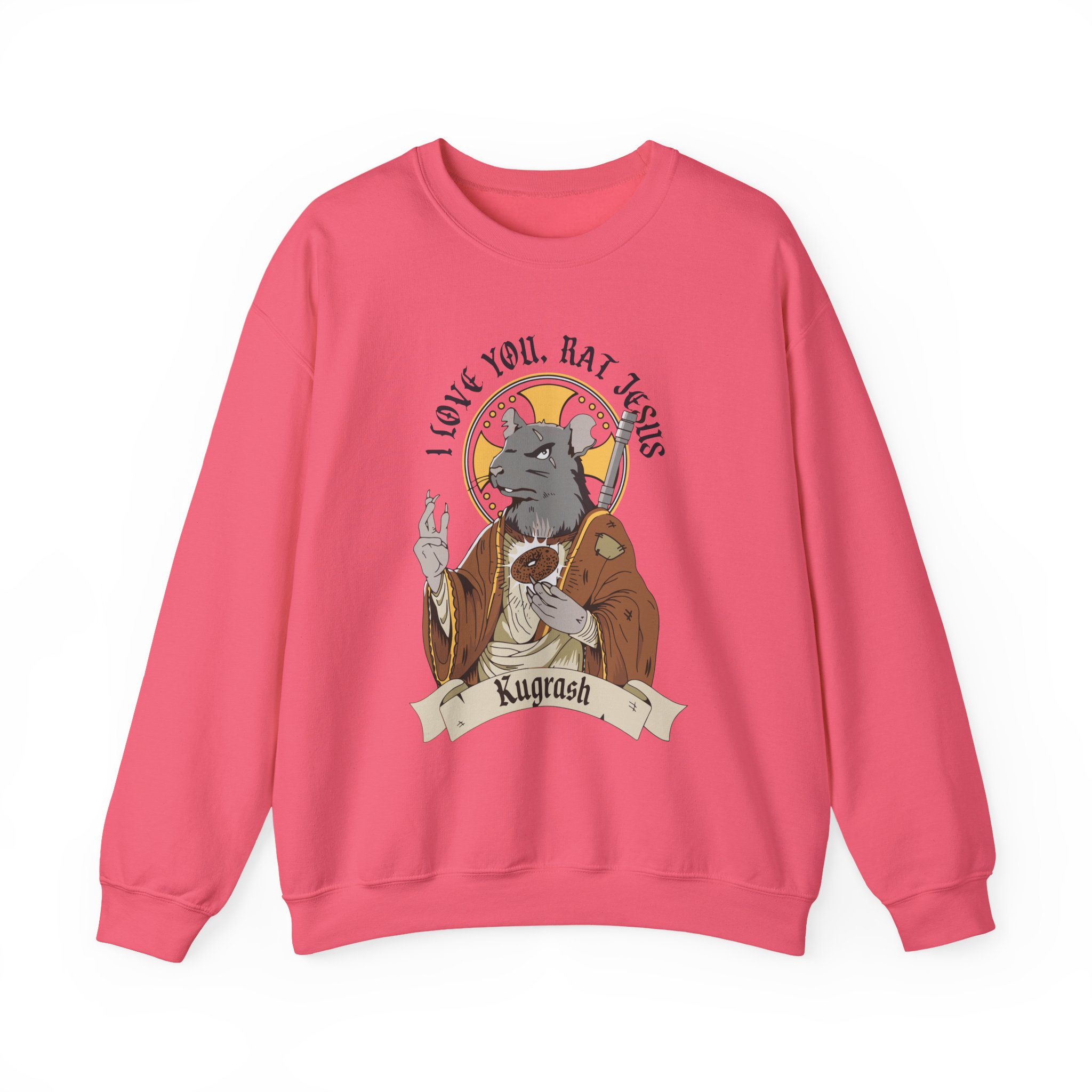 Dropout Rat Jesus Unisex Heavy Blend™ Crewneck Sweatshirt - Image 13