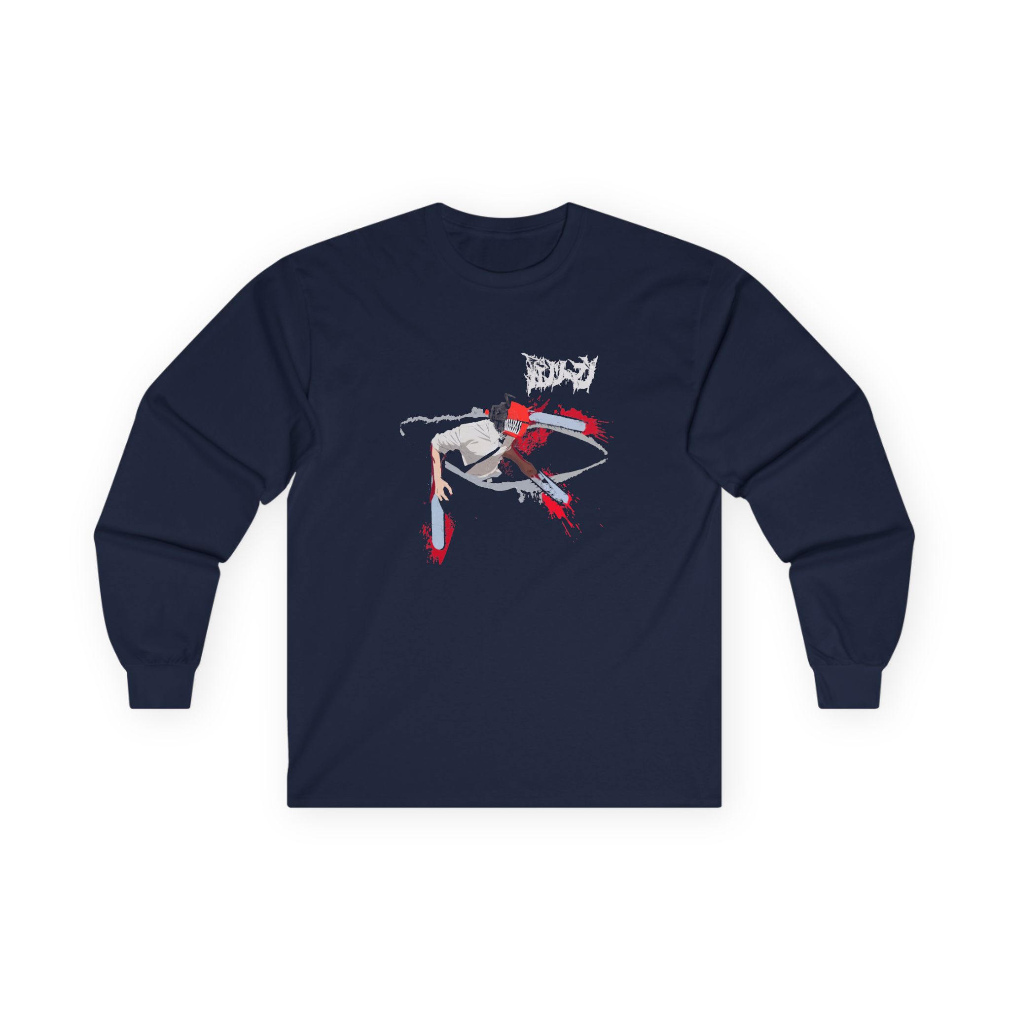 Chainsaw Man Denji Chainsaw Devil Unisex Ultra Cotton Long Sleeve Tee - Image 9