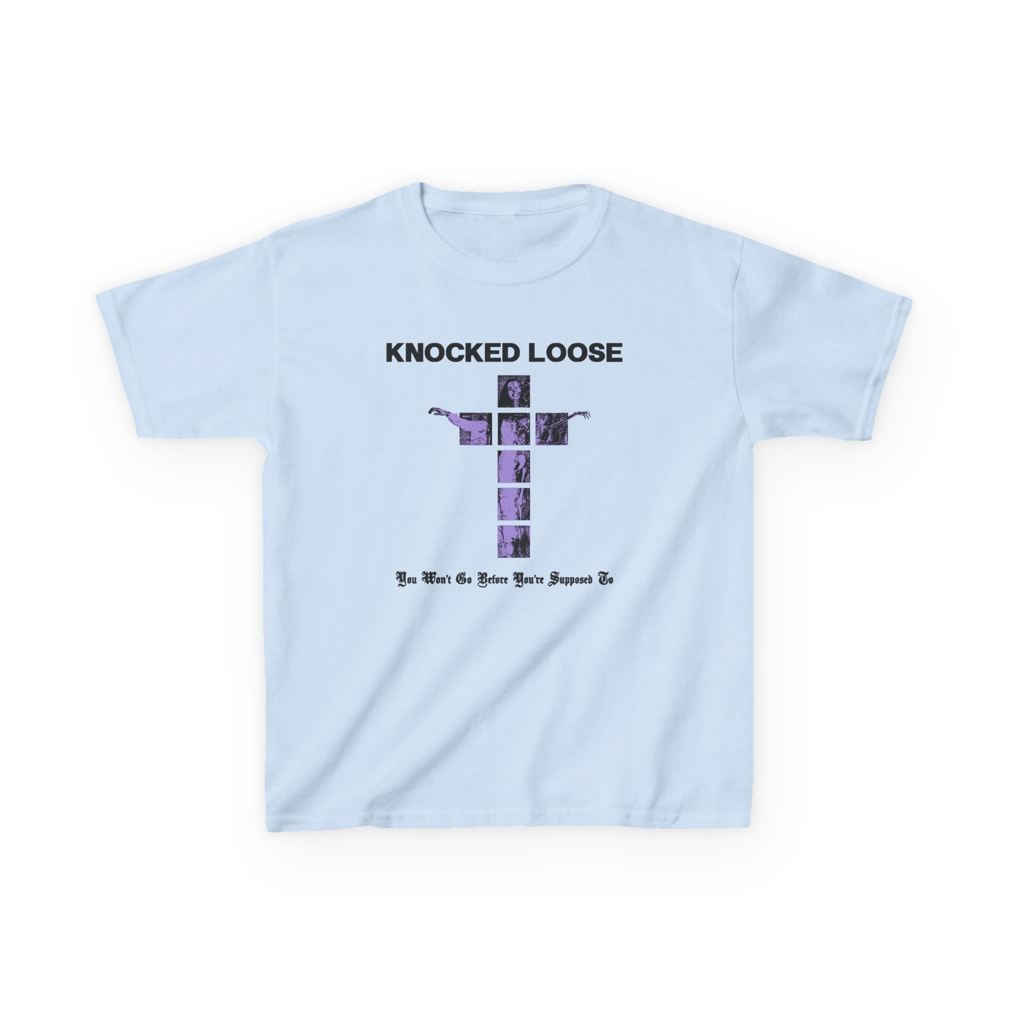 Knocked Loose Purple Cross Kids Heavy Cotton™ Tee - Image 7