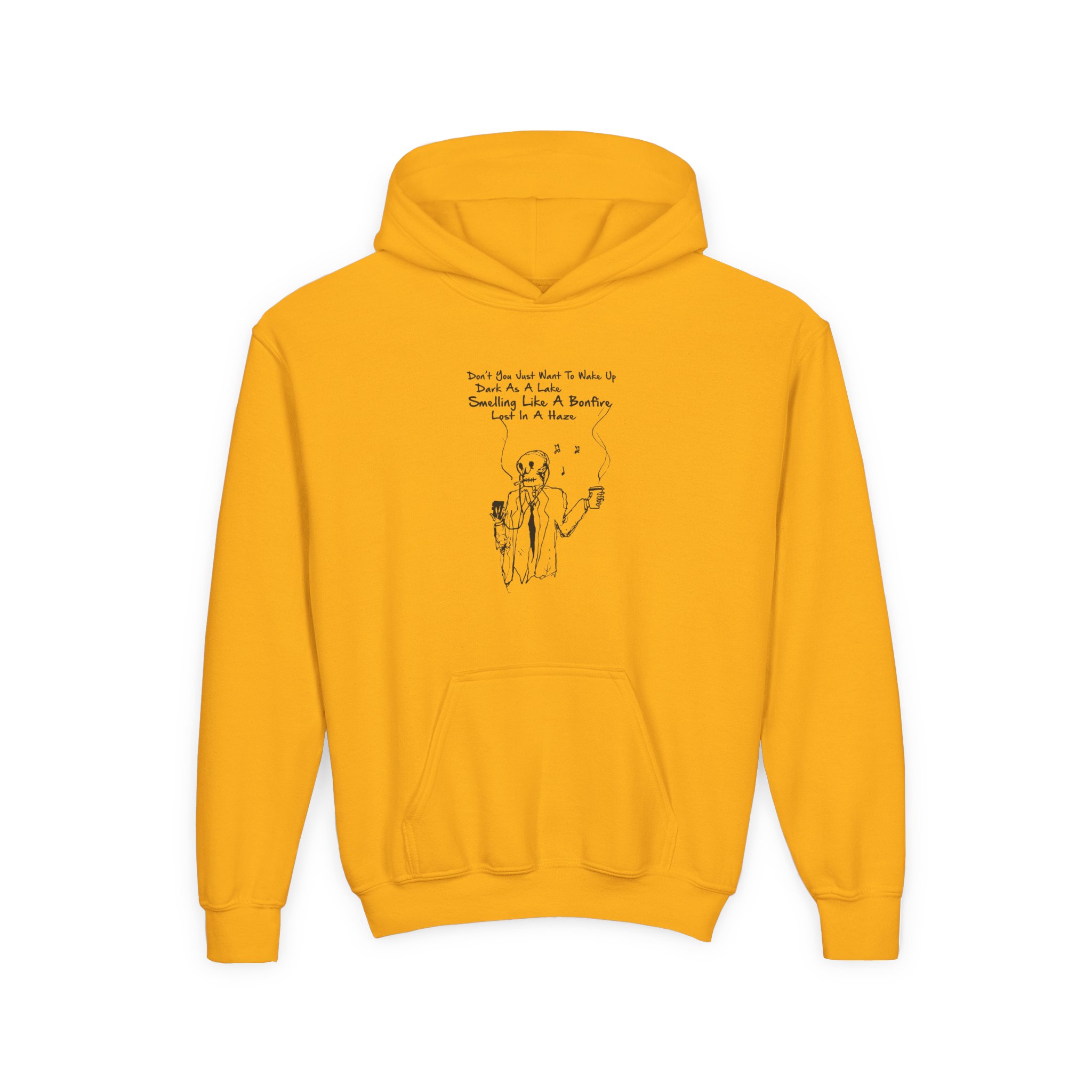 Hozier Lost in a Haze Youth Heavy Blend Hooded Sweatshirt - Image 3