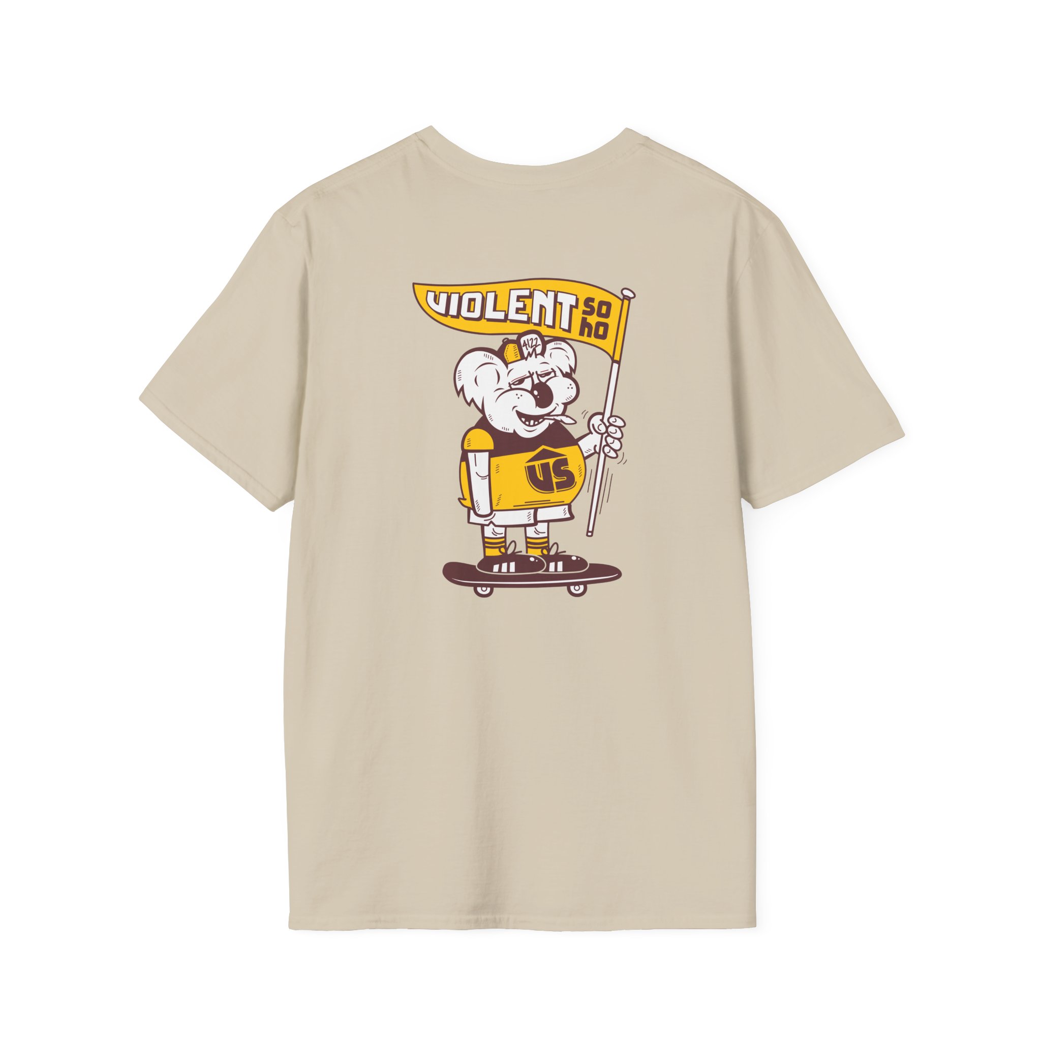 Violent Soho Brisbane Bears Unisex Softstyle T-Shirt - Image 6