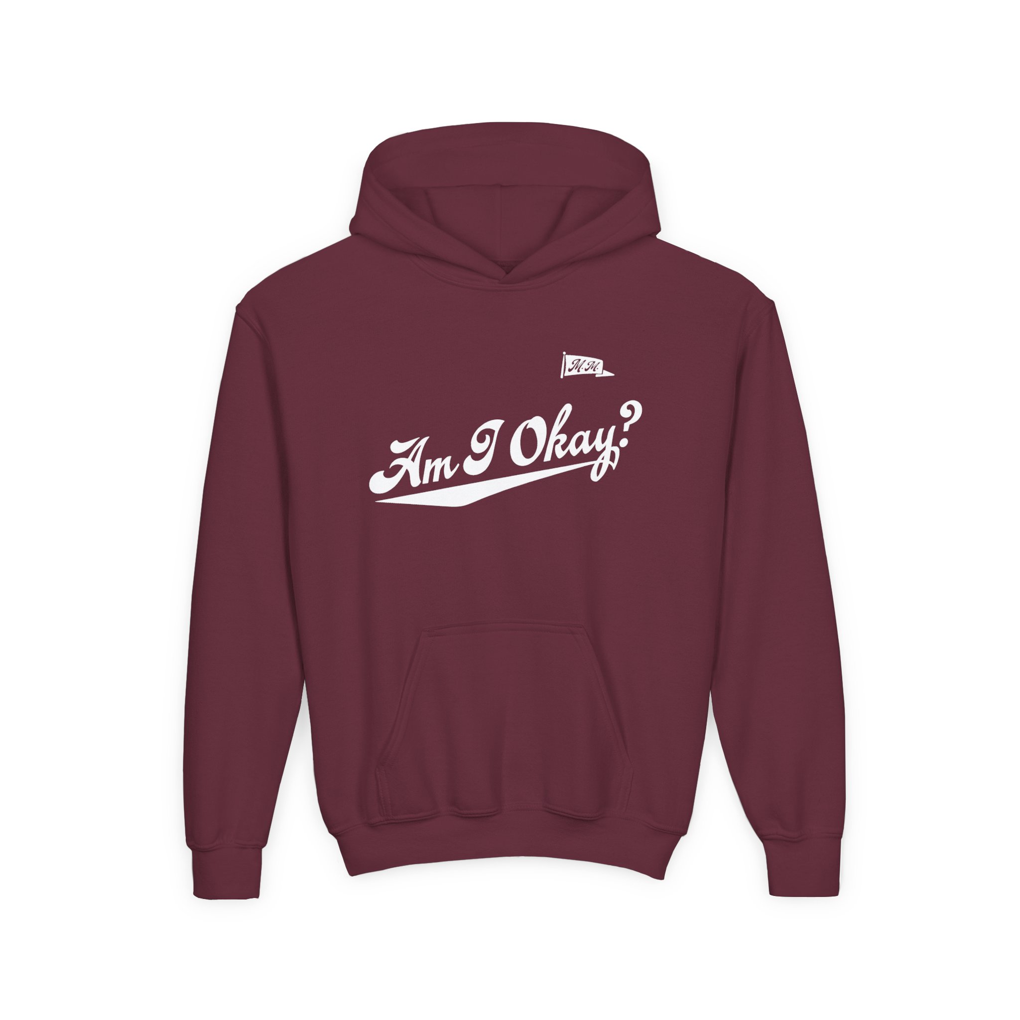 Megan Moroney Am I Okay? Youth Heavy Blend Hooded Sweatshirt - Image 3
